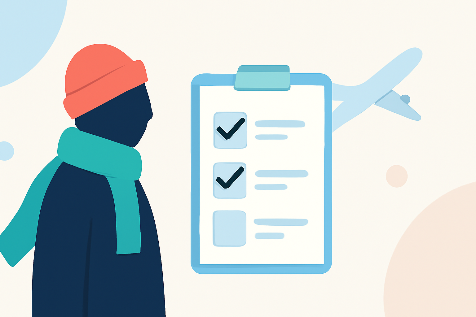 Winter Travel Weather Checklist at the Airport