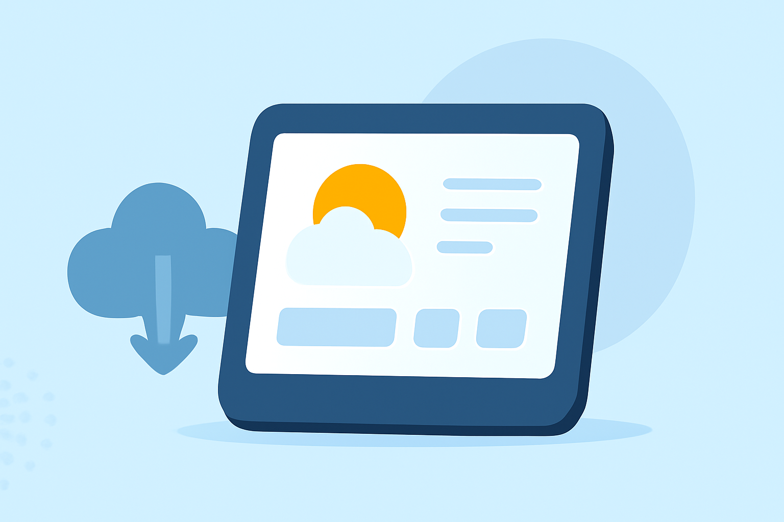 Pro Travel Weather Planning on a Smart Display