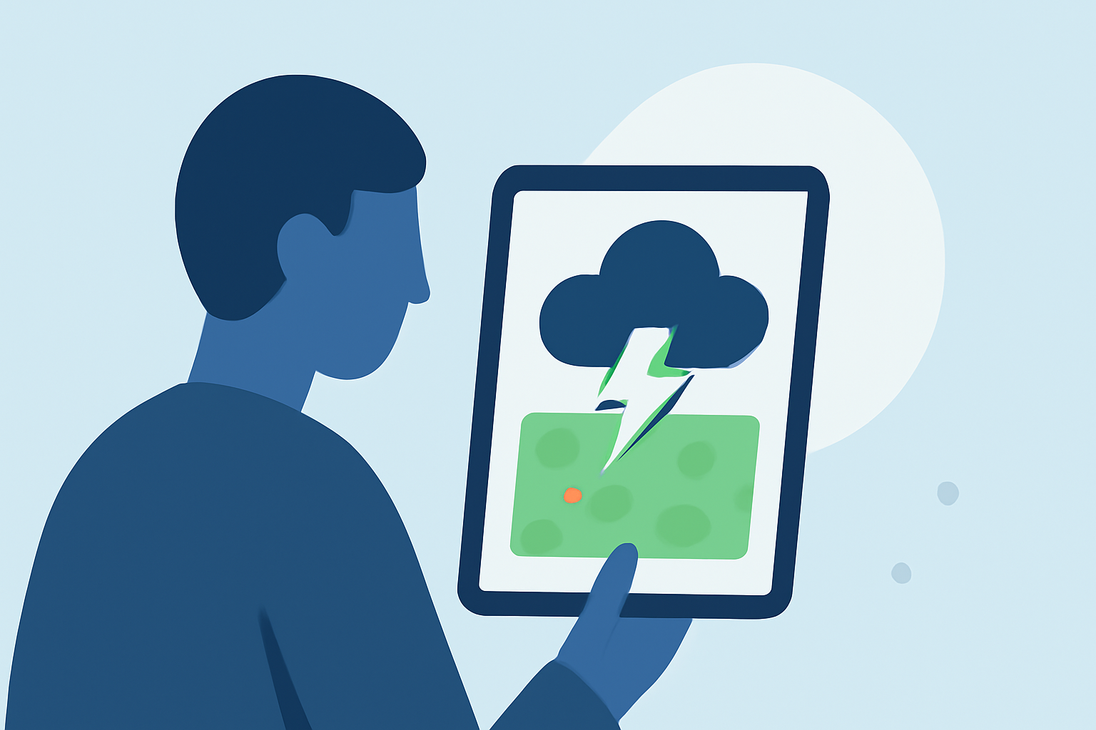 Quickly Track a Storm Before Your Trip on iPad