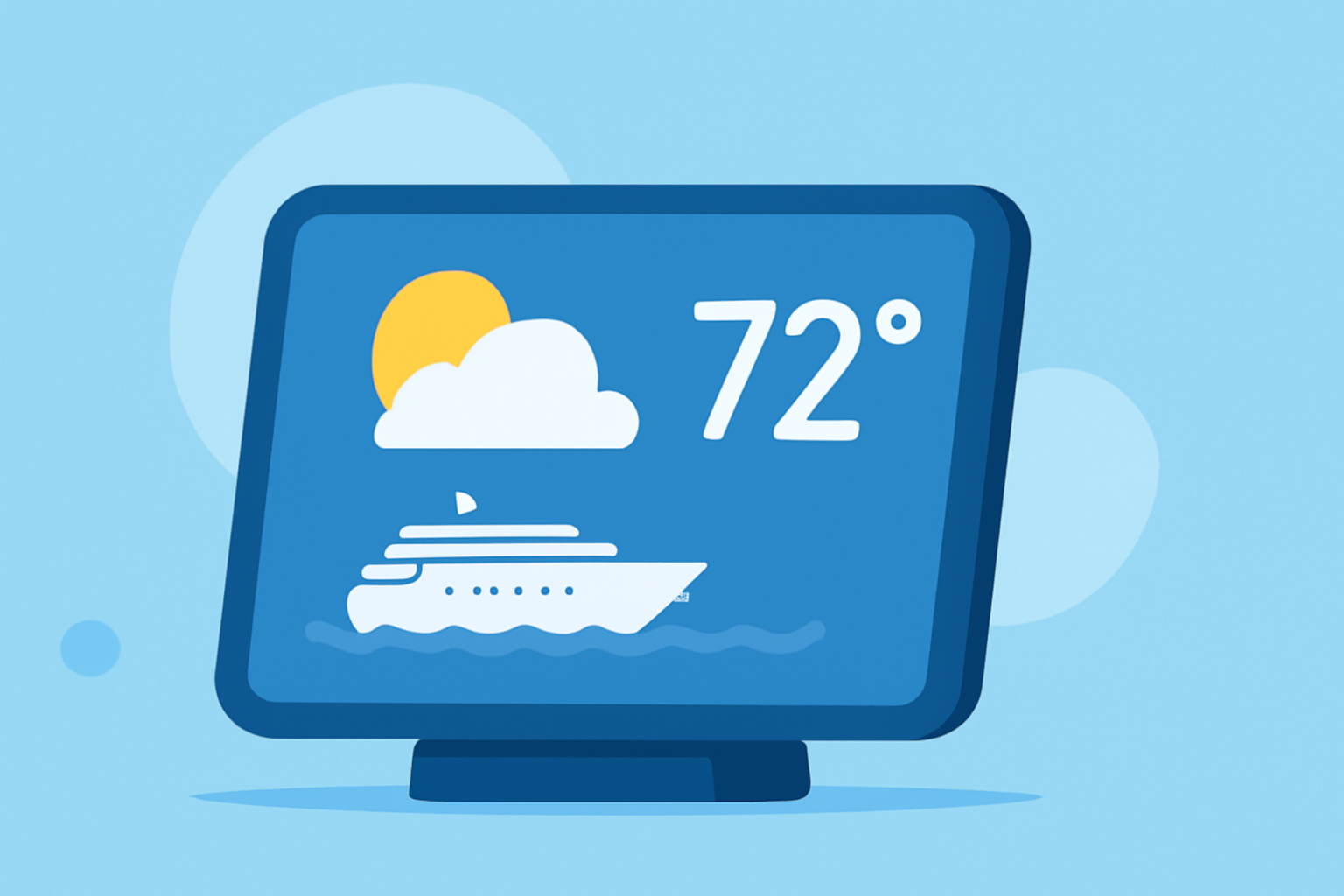 Pro Weather for Cruises on a Smart Display