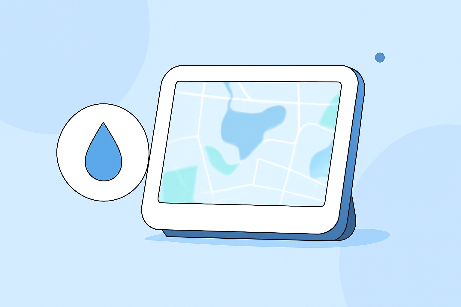 An Introduction to Water Accumulation Maps on a Smart Display