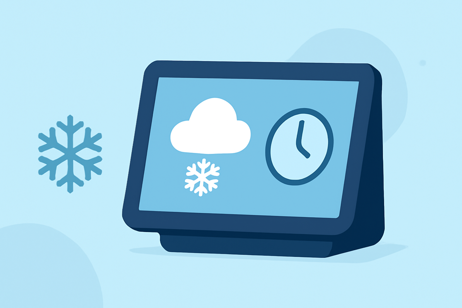 An Introduction to Snow Start Time on a Smart Display