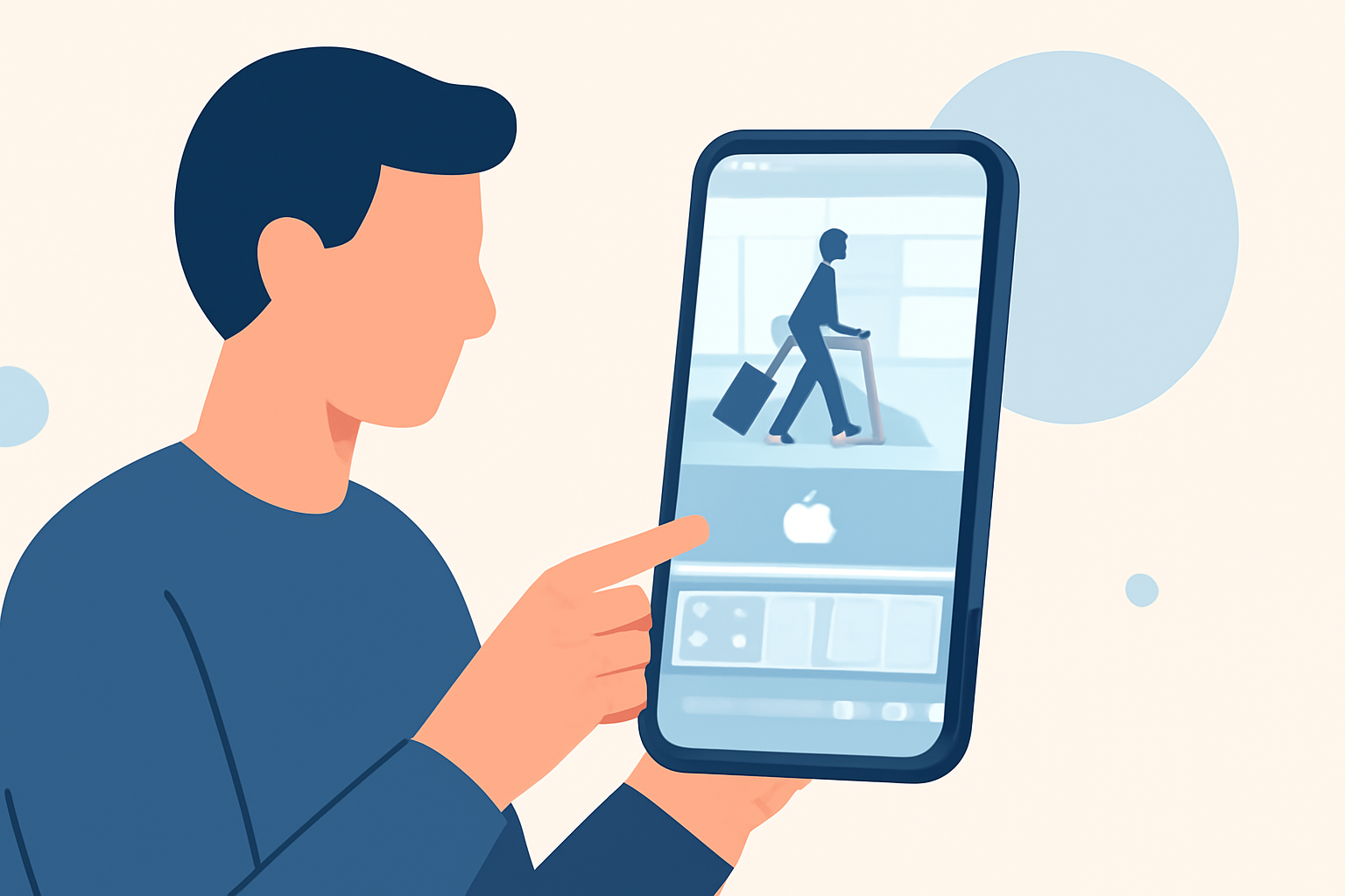 Effortless Airport Walking Video Editing on Mobile Devices