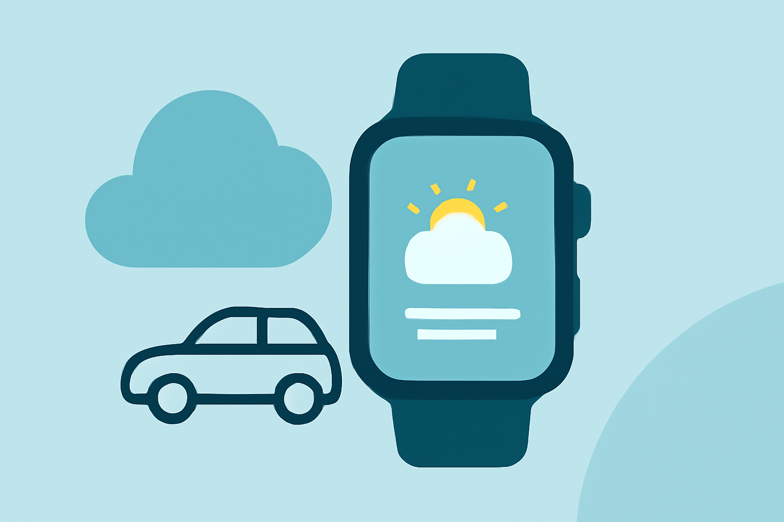 Weather for Car Washing Step by Step on Wear OS