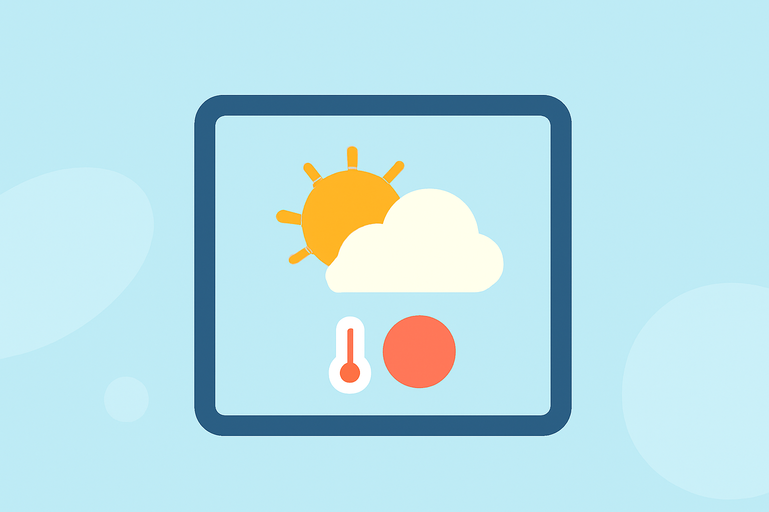 Summer Weather Outlook Examples on iPad