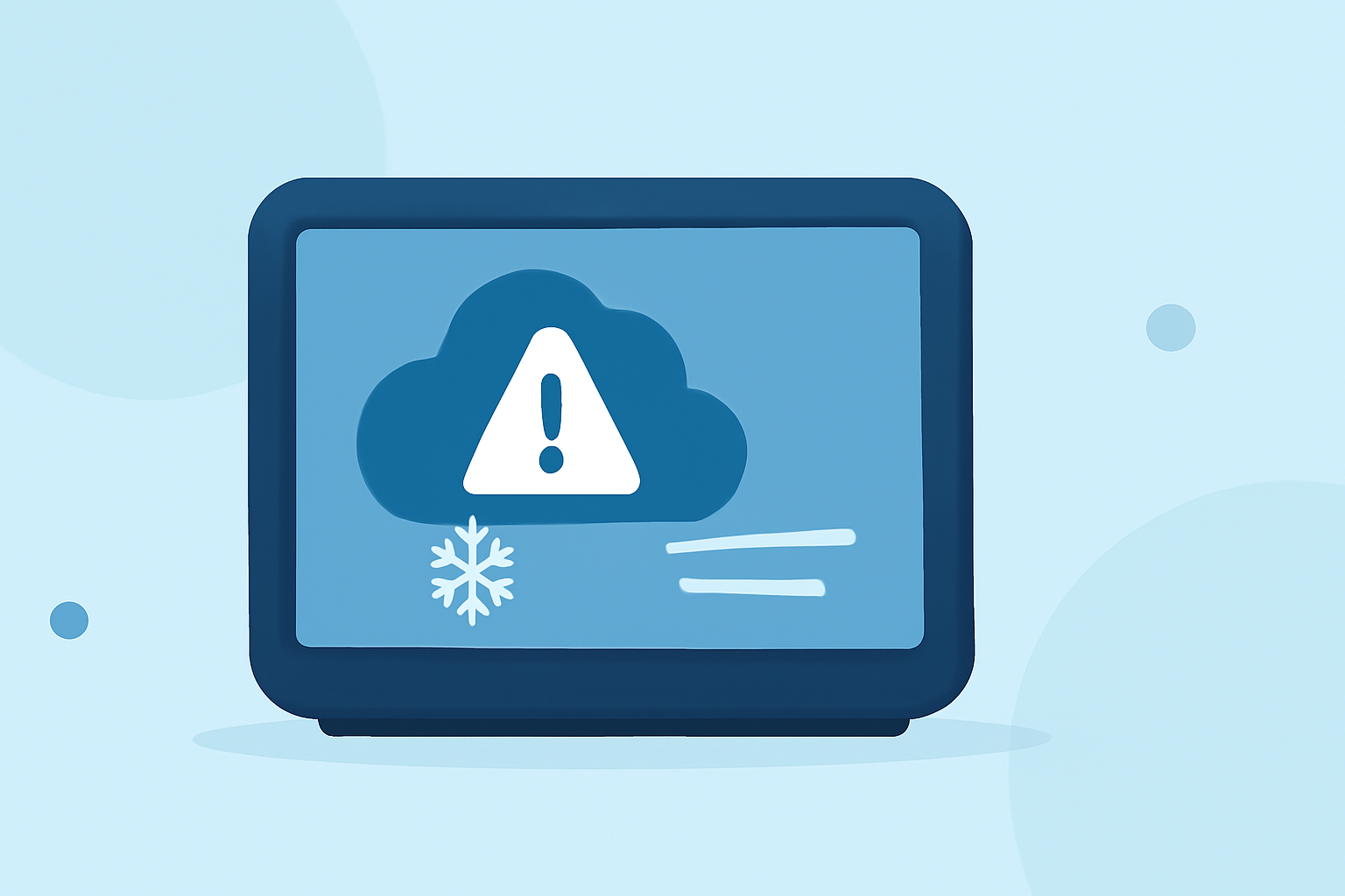 An Introduction to Ice Storm Safety on a Smart Display