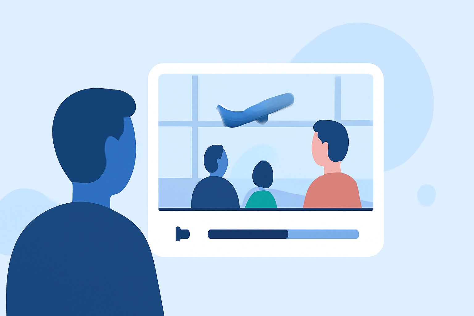 Enhancing Family Travel with Airport People-Watching Clips