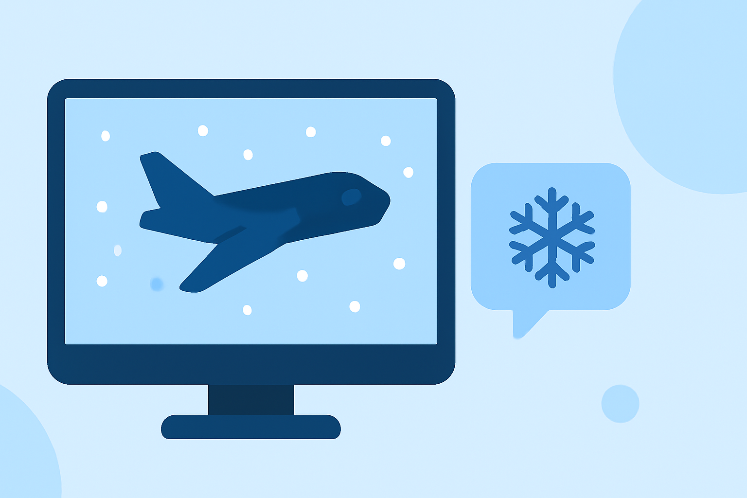 Snow Delays for Flights Explained in Real Time