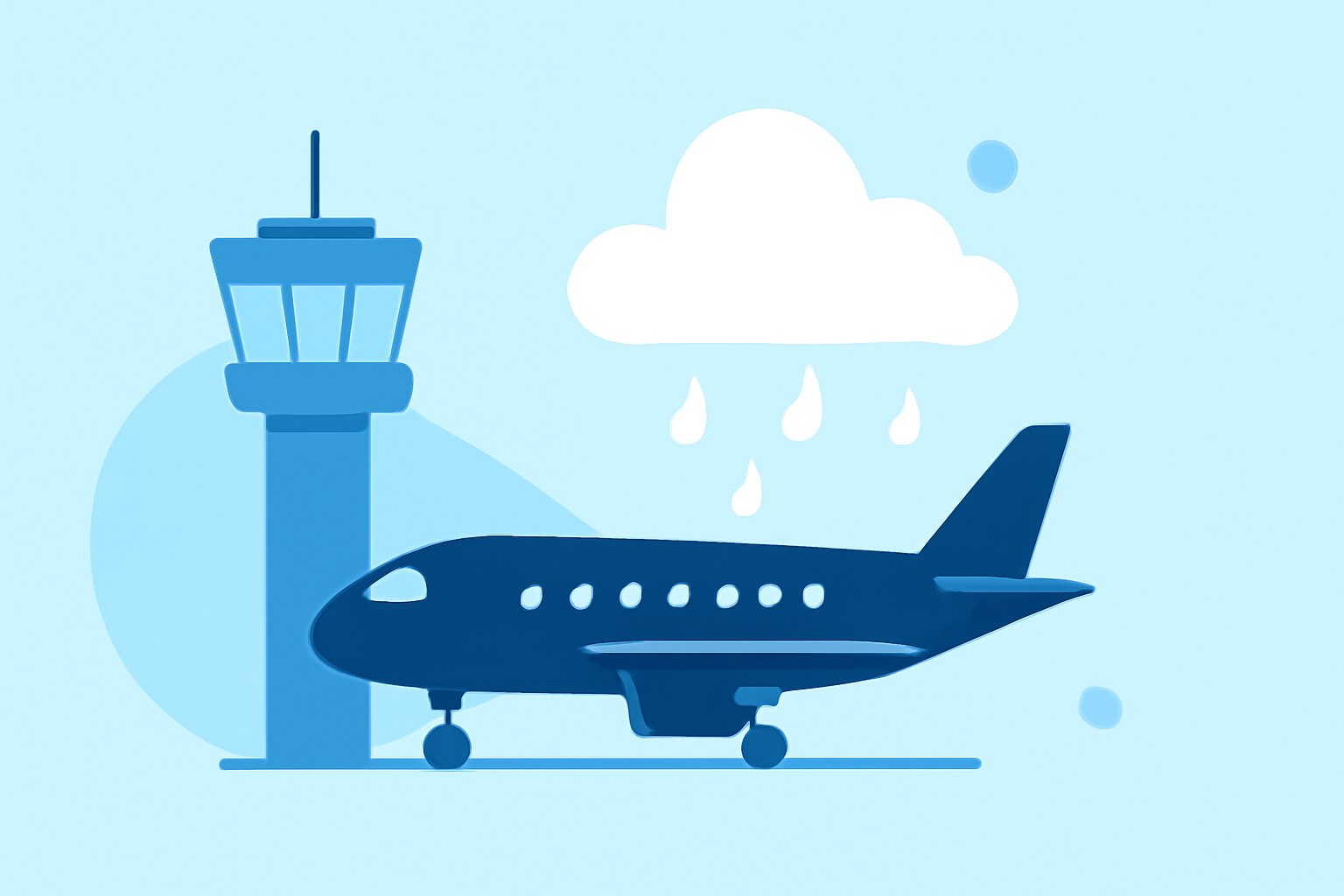 Managing Ground Stops in Bad Weather for Connecting Flights