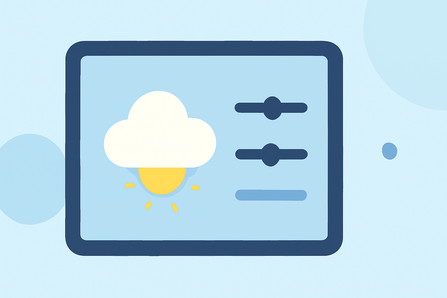 Easy Weather Notification Customization on a Tablet