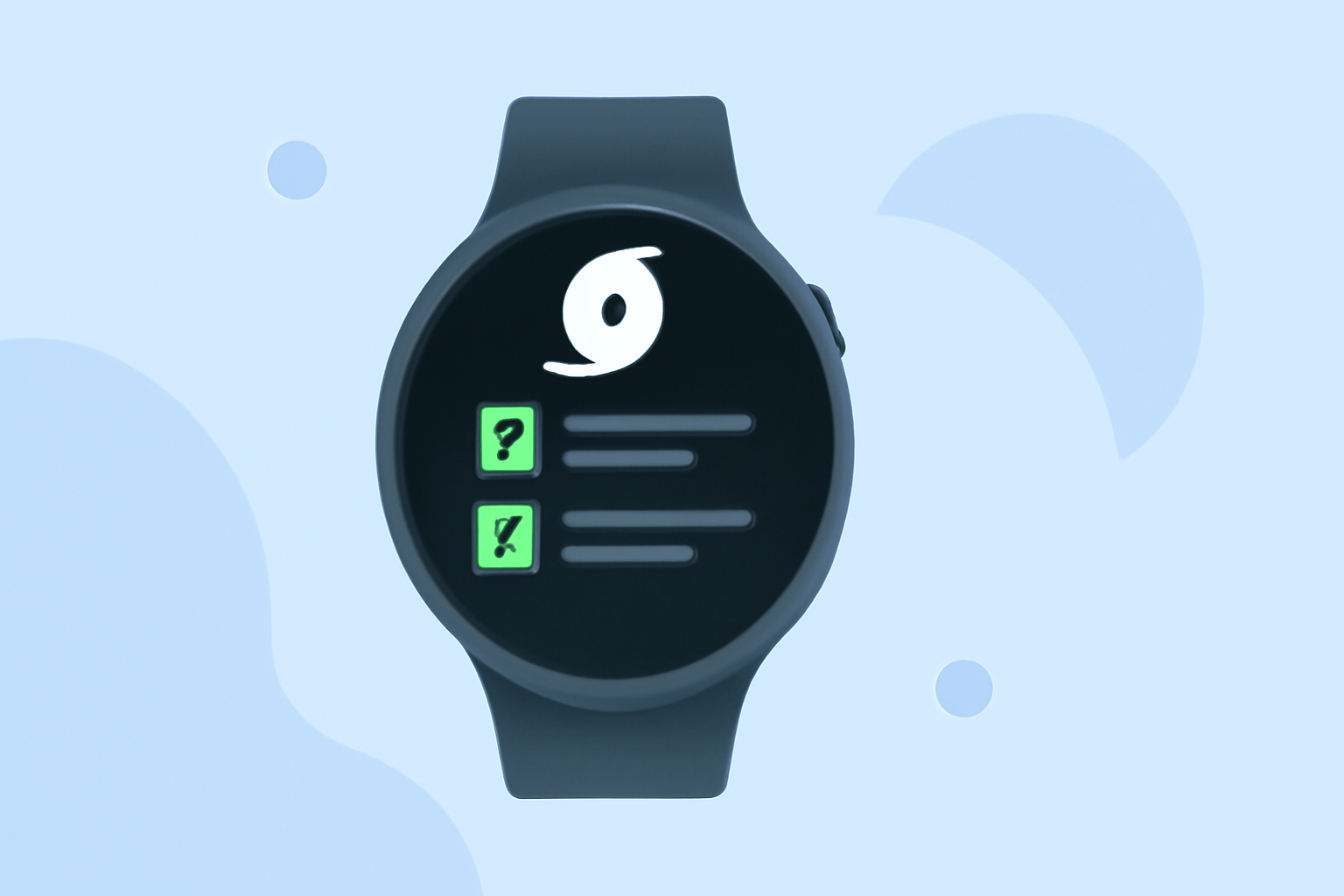 Hurricane Safety Checklist on Wear OS