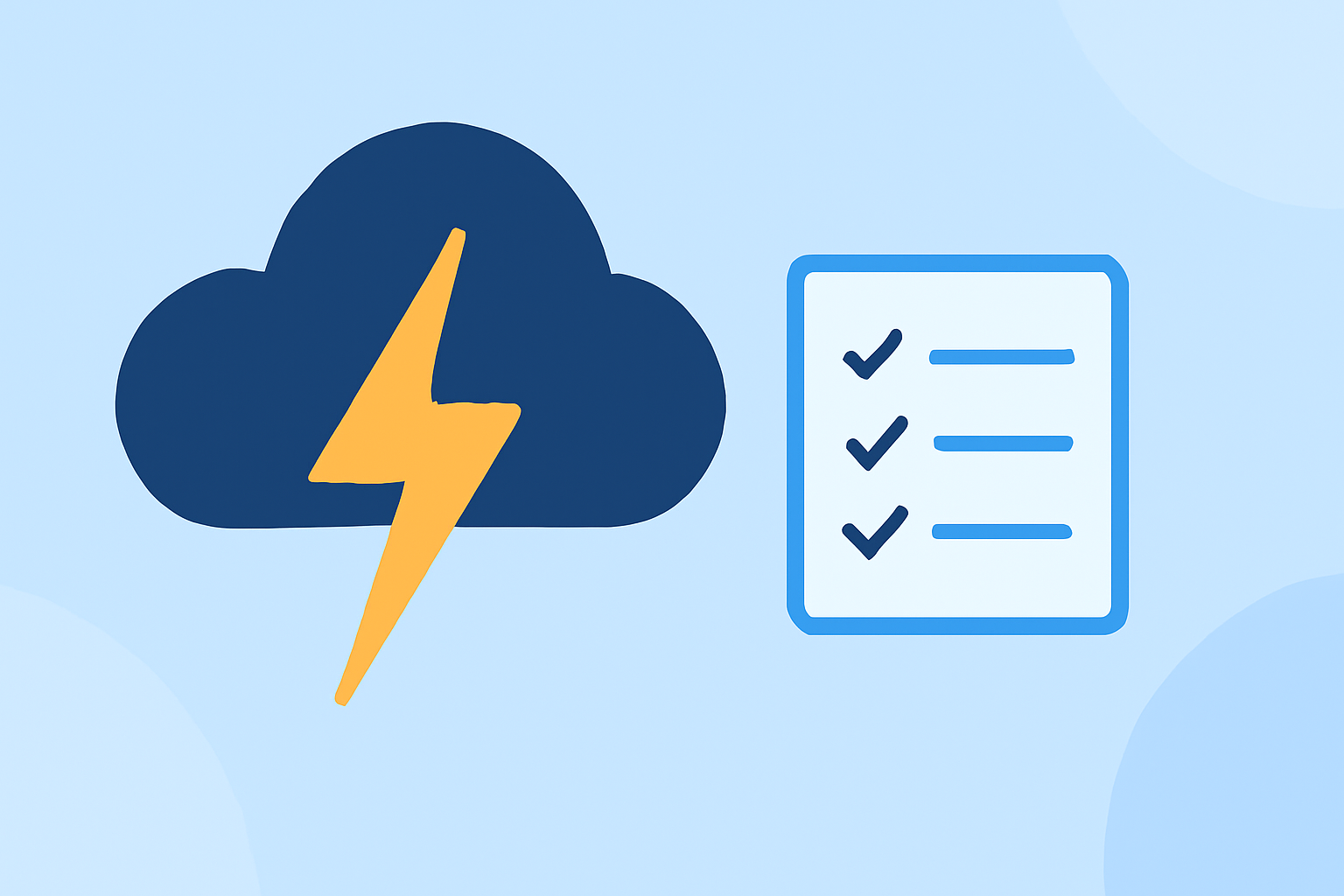 Lightning Strike Prevention Checklist during Winter Storms