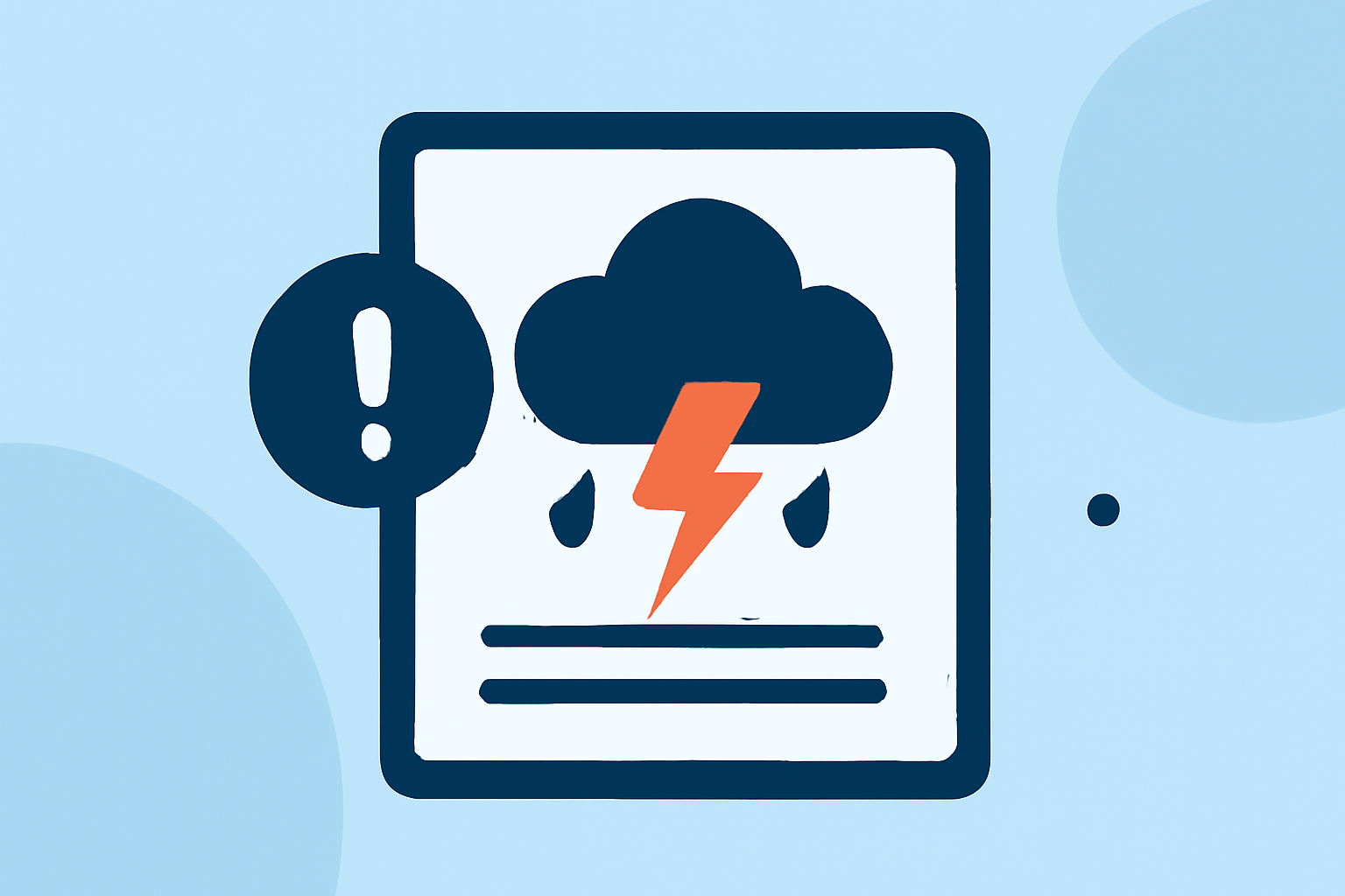 Severe Weather Basics Guide on a Tablet
