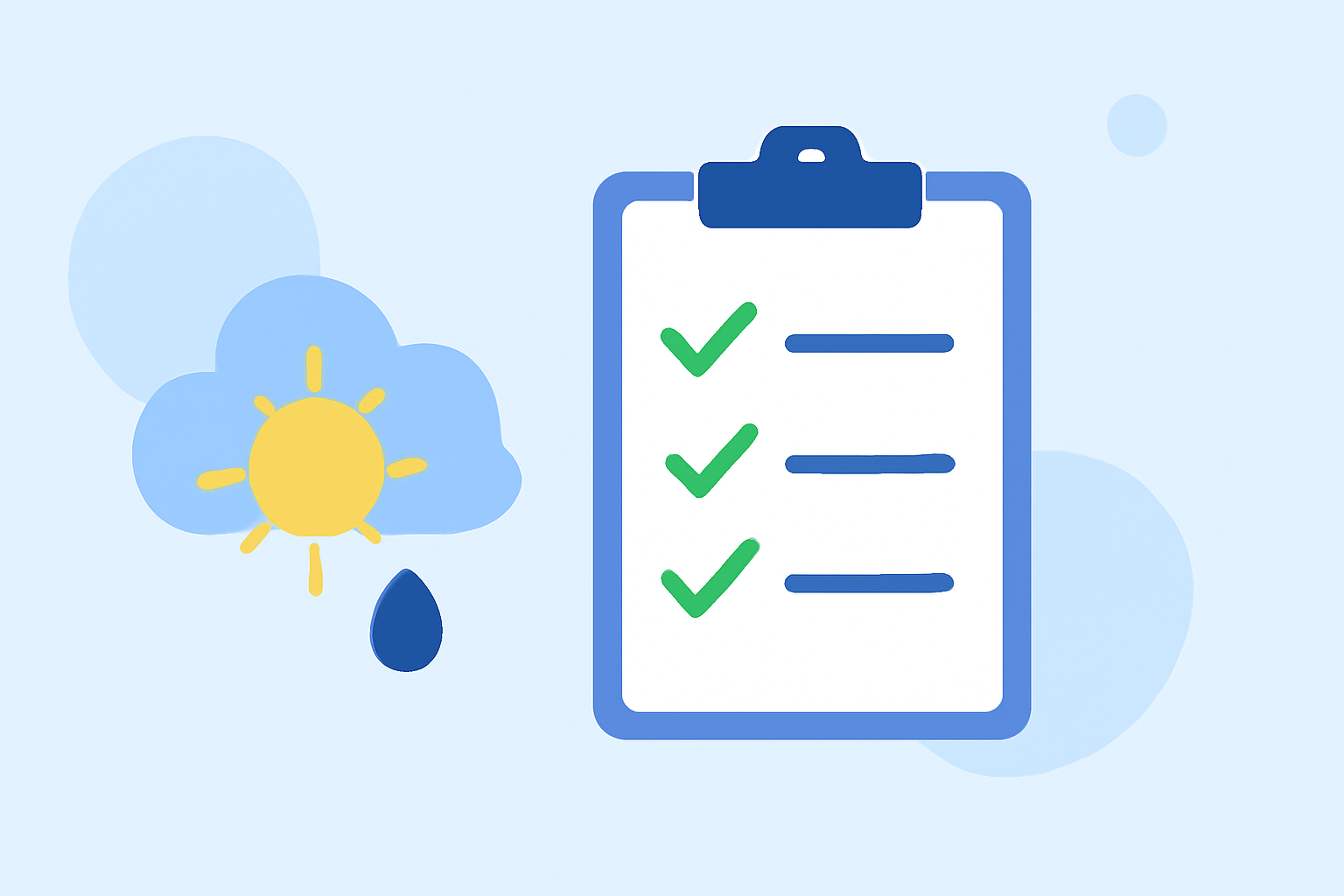 Weather and Mood Planning Checklist