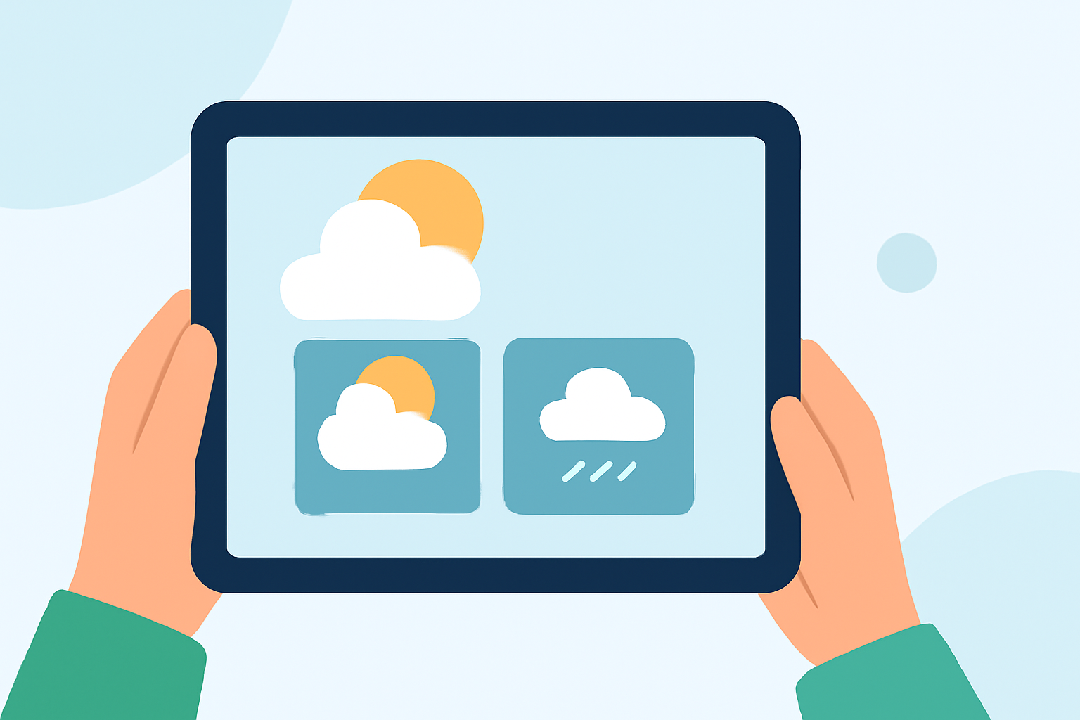 An Introduction to Weekend Weather Planning on a Tablet