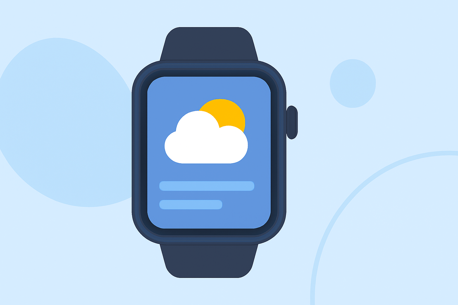 Weather Home Screen Widgets Examples on Wear OS