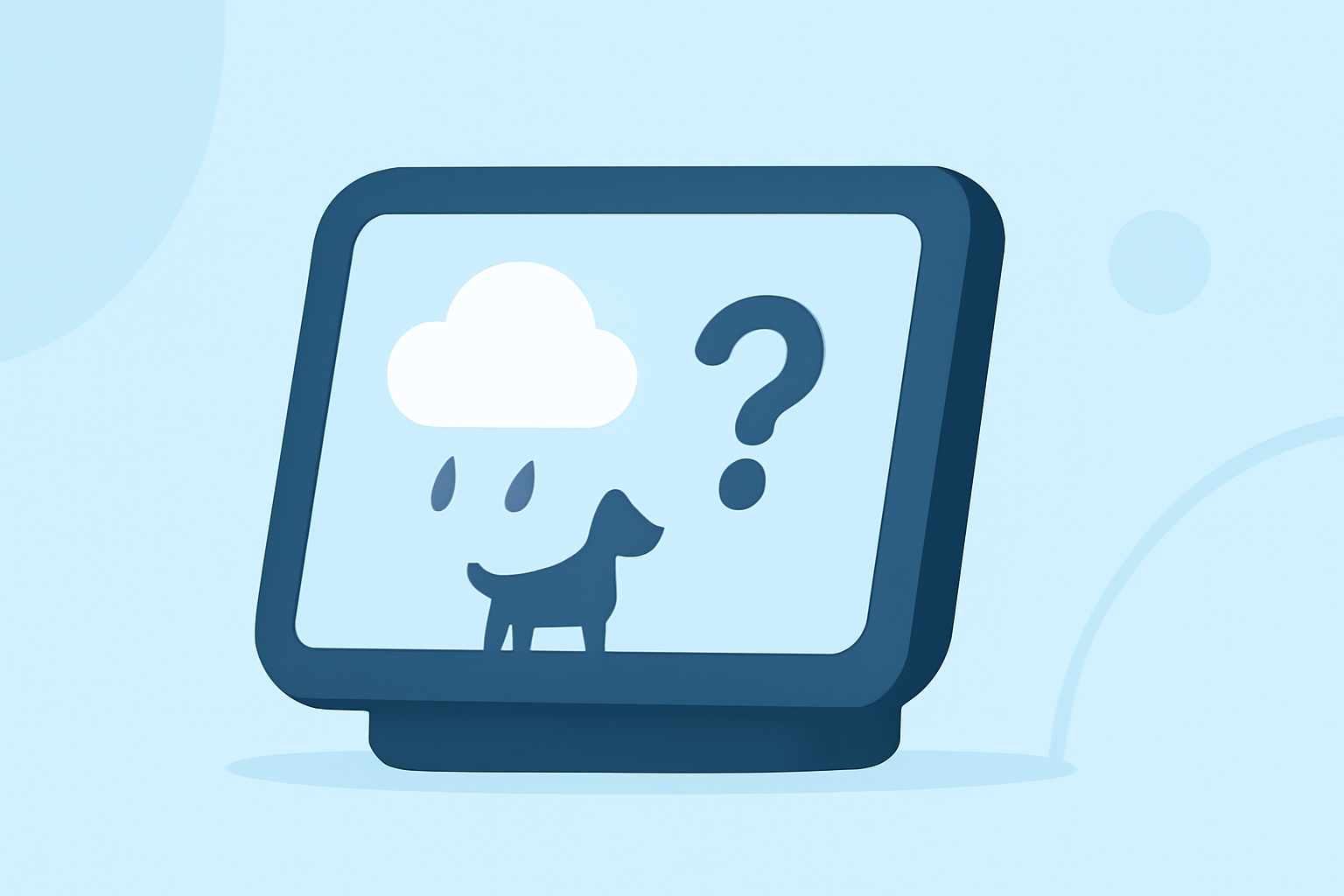 Common Weather Questions for Pet Walking on a Smart Display