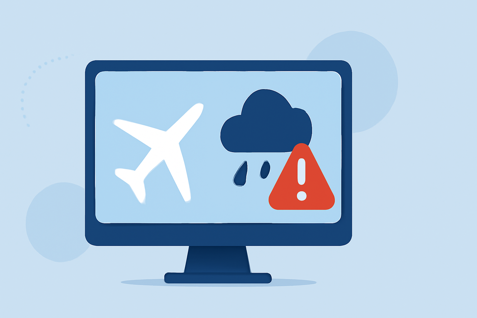 How to Easily Monitor Flight Delays Due to Rain