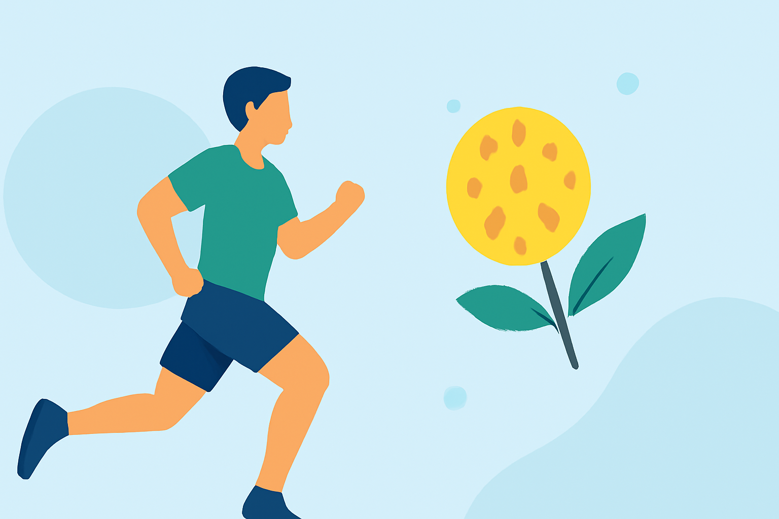 Optimal Running Strategies During Pollen Season