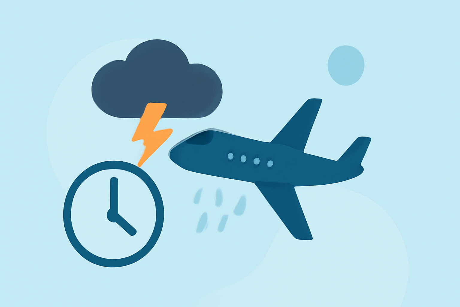 Managing Flight Delays Due to Thunderstorms for Weekend Getaways