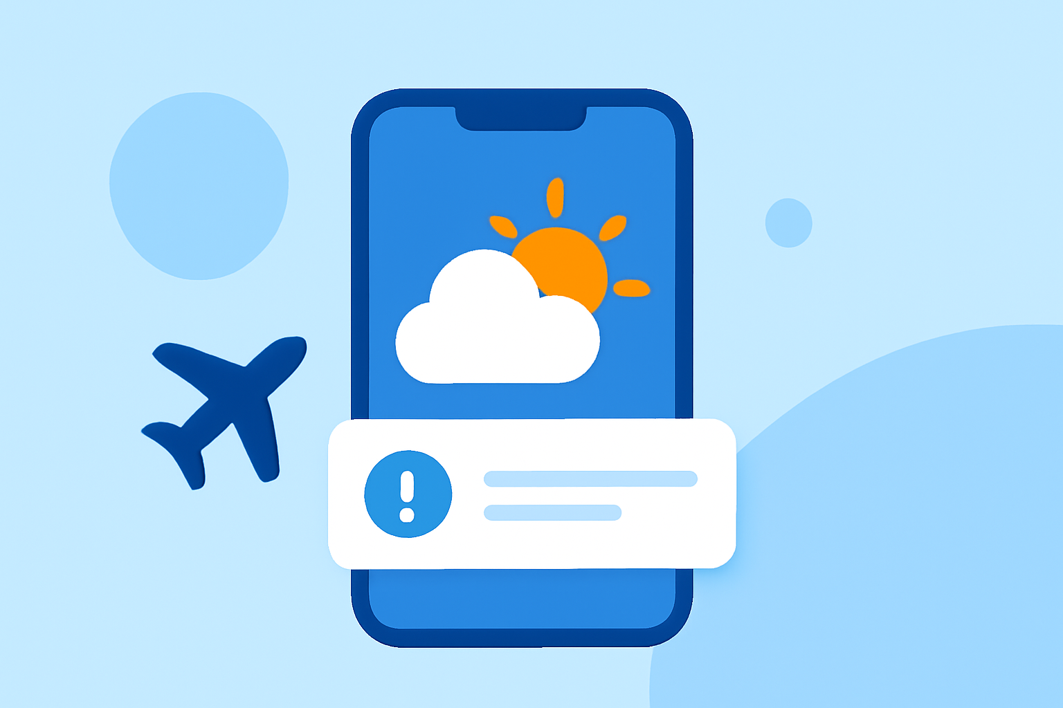 Easy Travel-Day Weather Alerts for Connecting Flights
