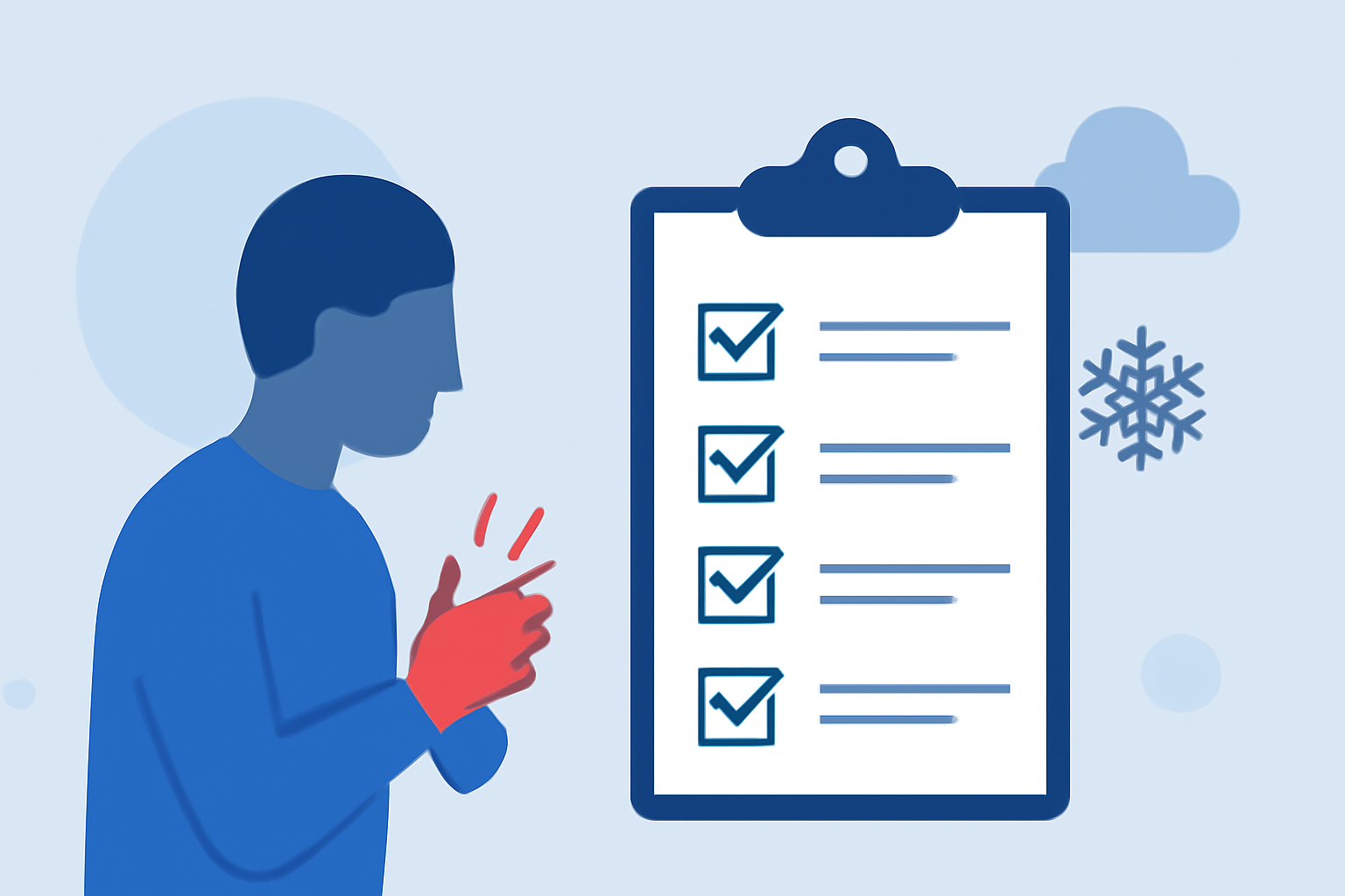 Arthritis Weather Checklist During Winter Storms