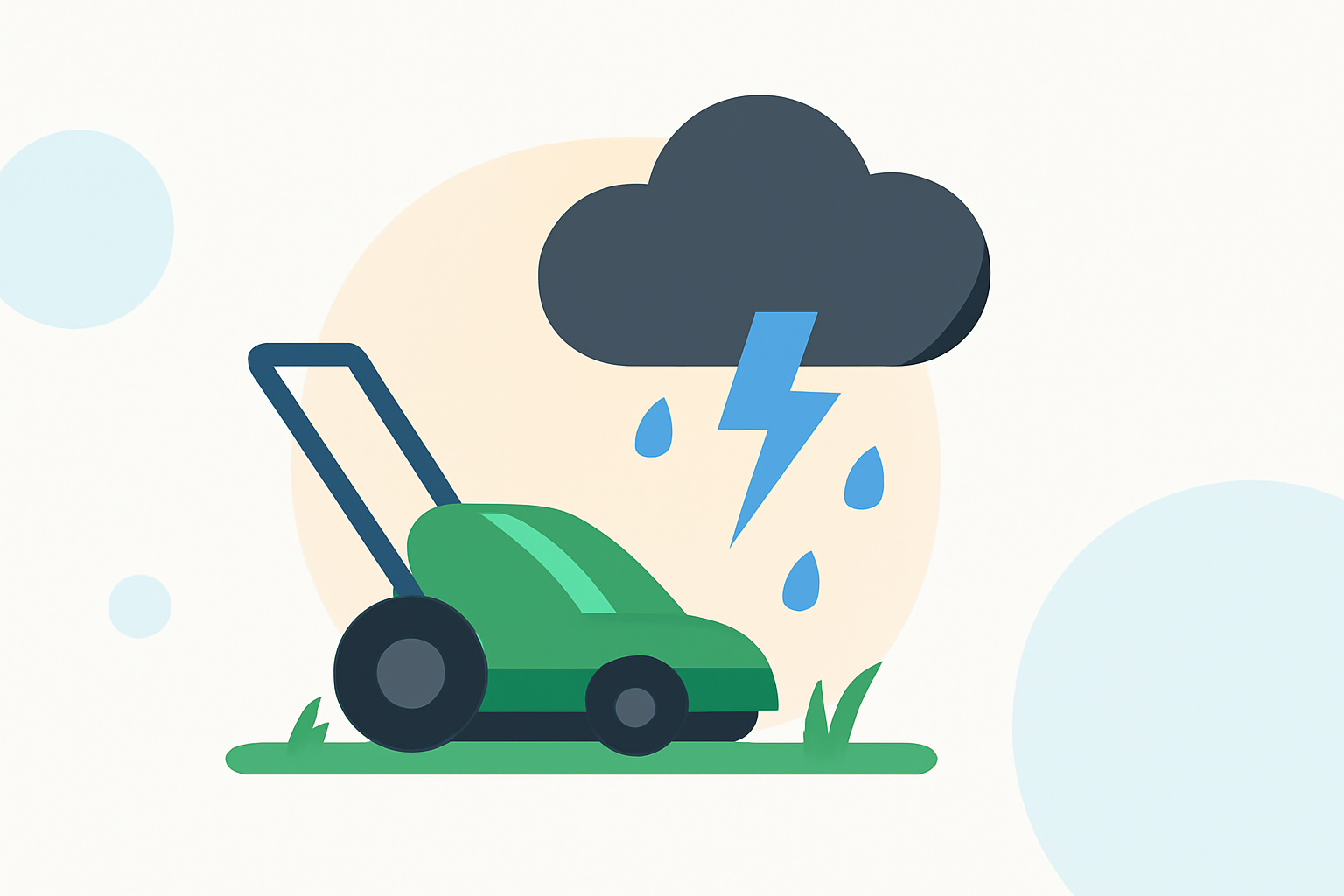 Weather Considerations for Grass Cutting During Severe Weather