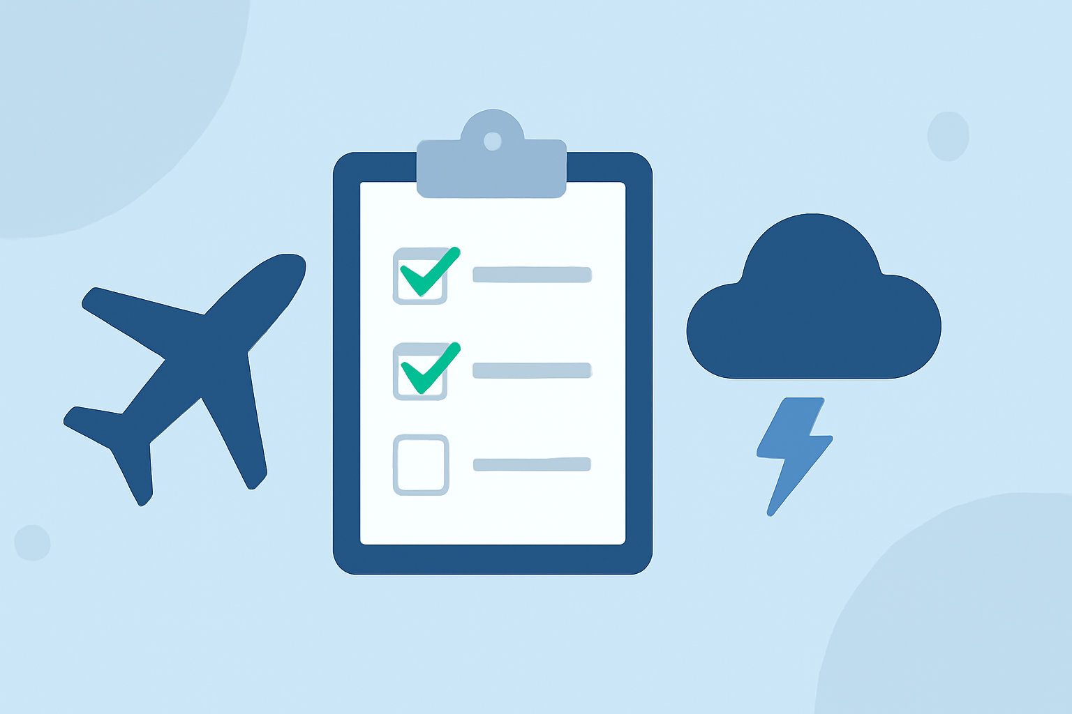 Flight Delays and Weather Checklist for Road and Air Trips in the United States