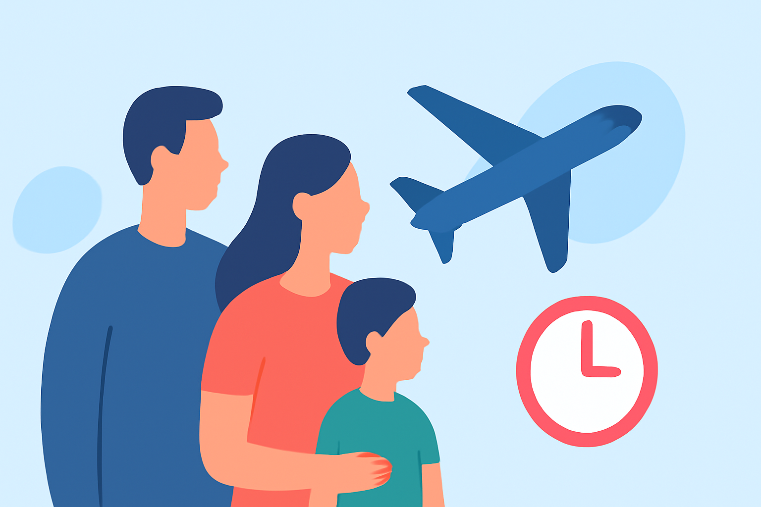 Navigating De-Icing and Departure Delays: A Family-Oriented Workflow