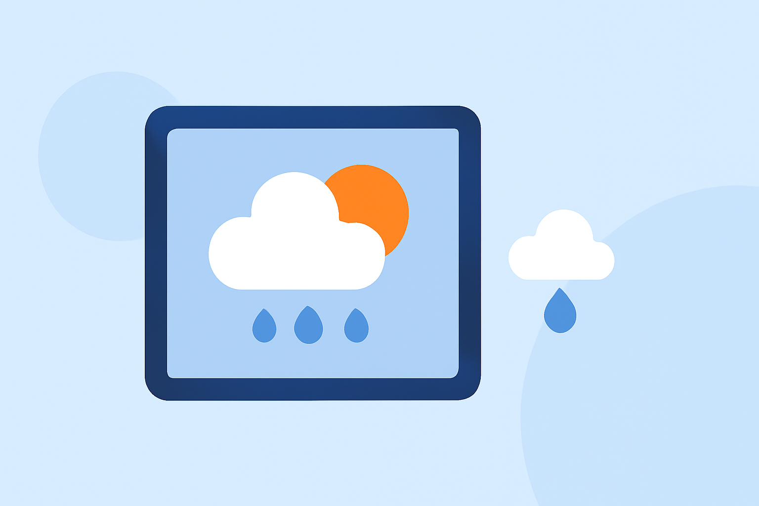 Weather for Business Trips Explained on iPad