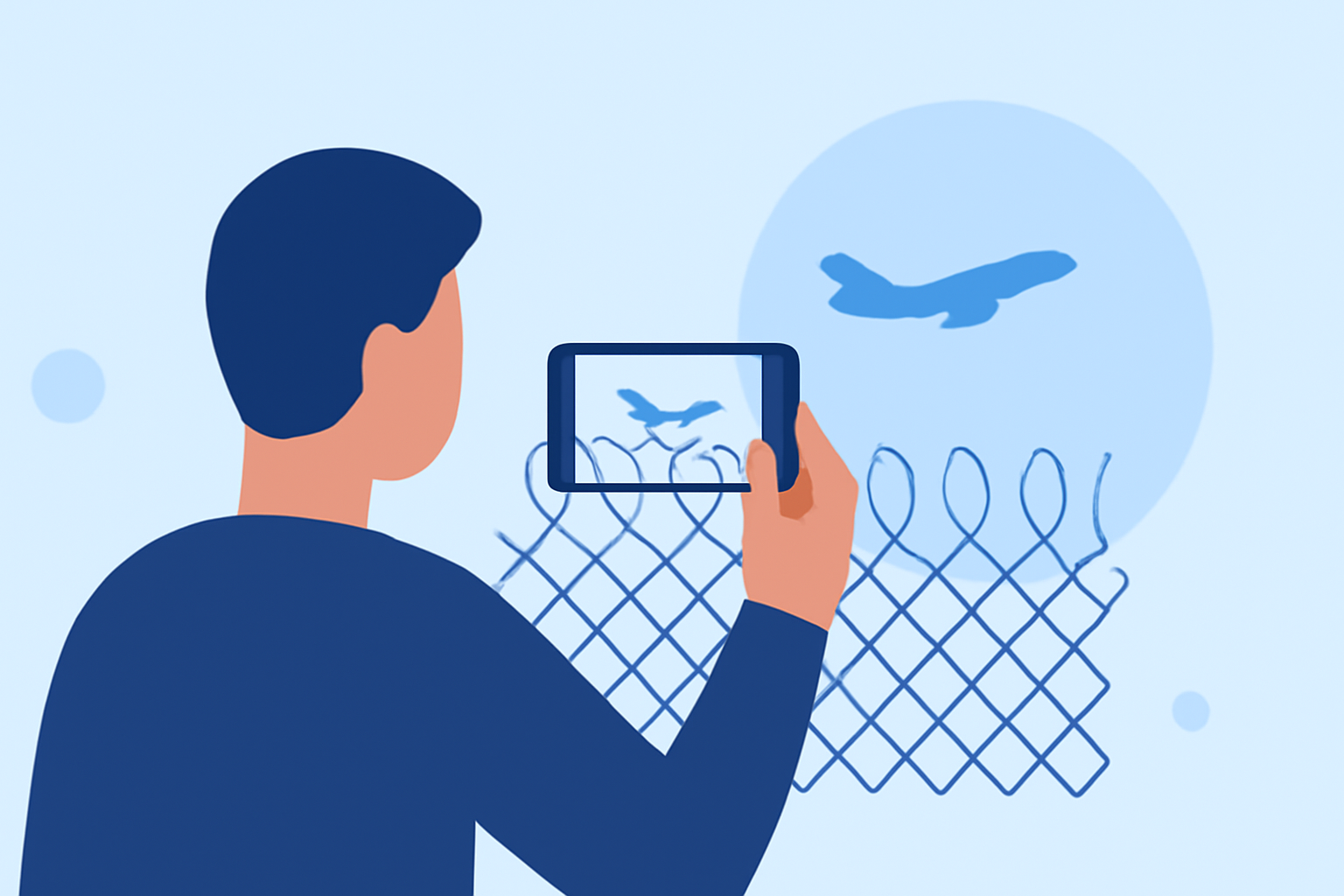 Capturing Airport Fence Spotting Clips Using Only Your Phone