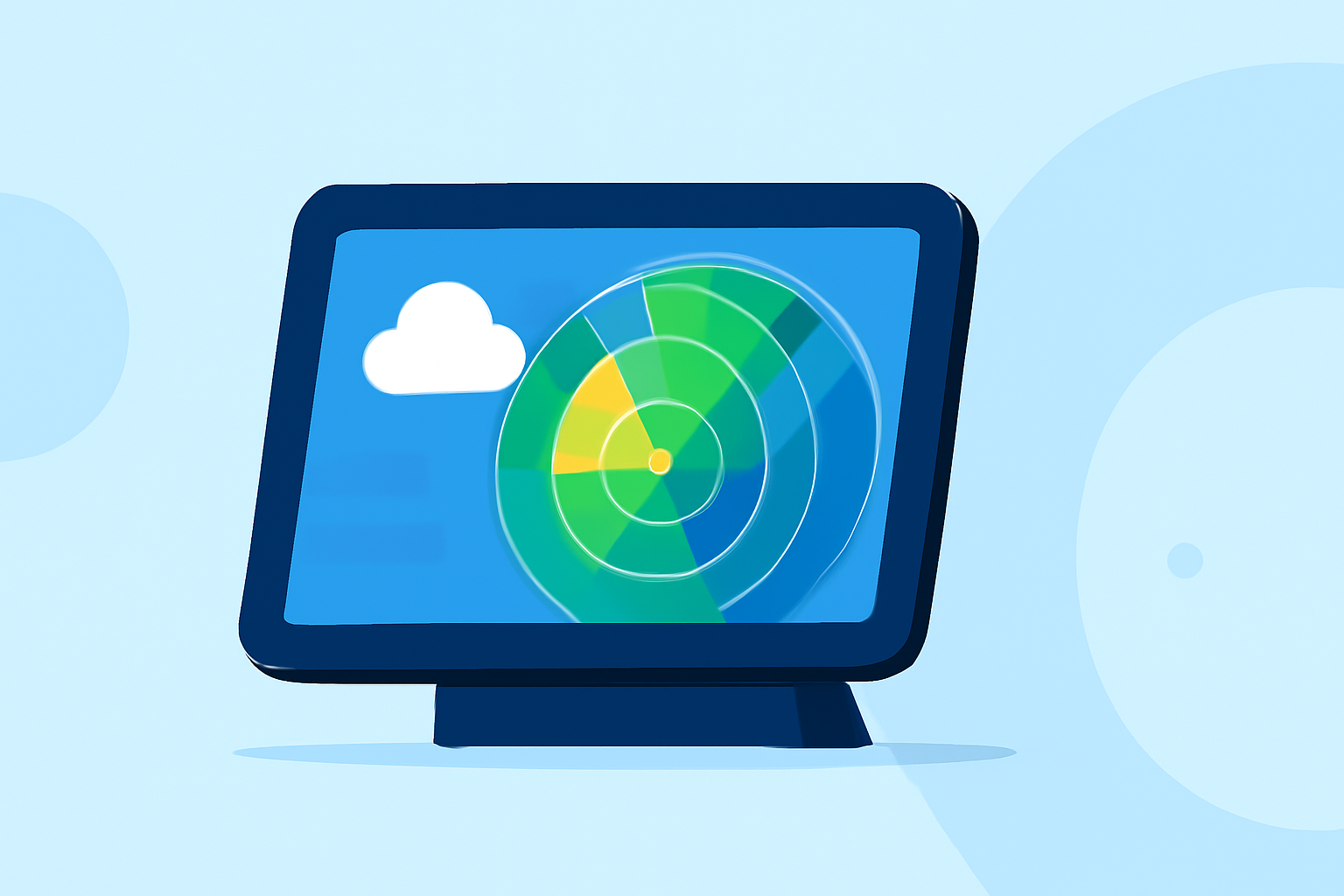 Easy Weather Radar Basics on a Smart Display