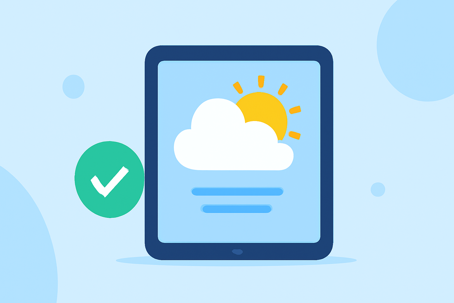 Easy Weather Solutions for Outdoor Parties on a Tablet