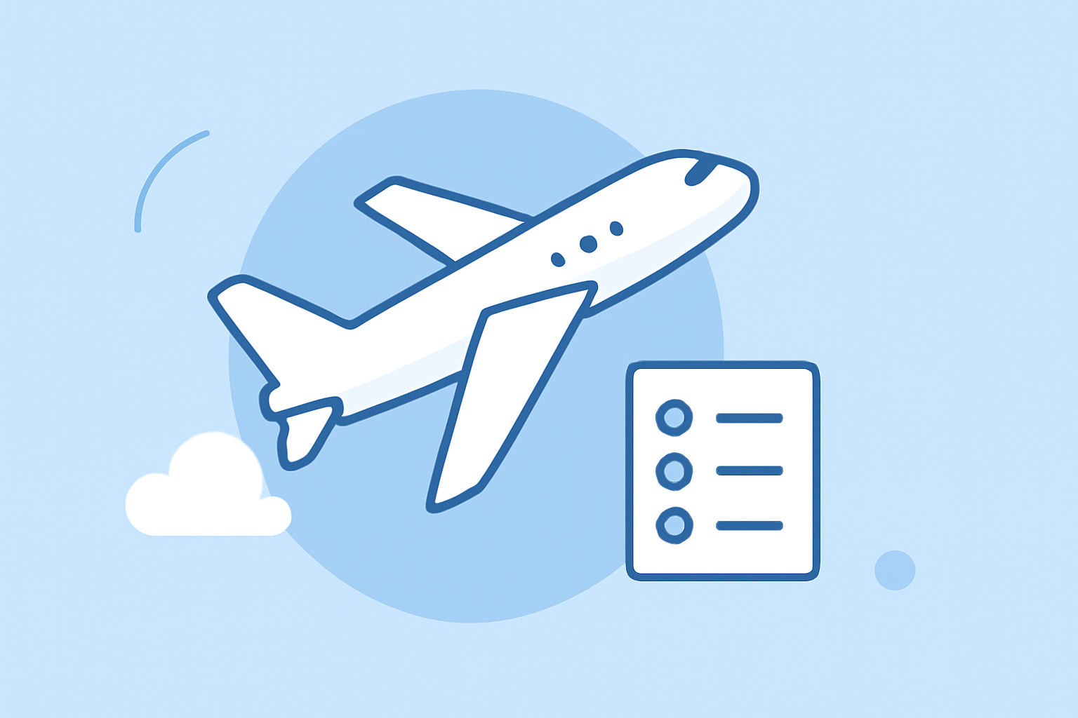 Fair-Weather Travel Planning Cheat Sheet for Domestic Flights