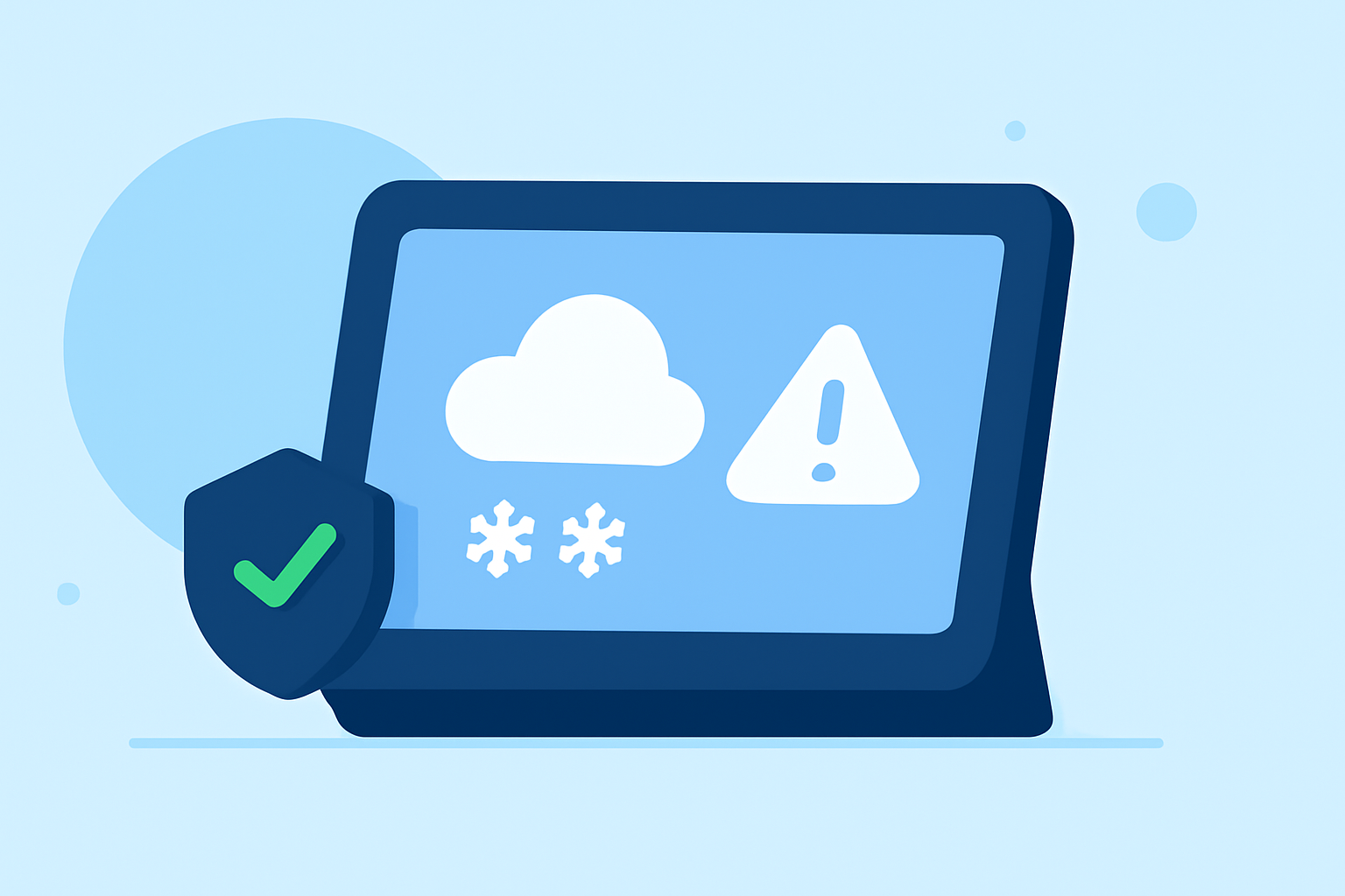 An Introduction to Winter Storm Safety on a Smart Display