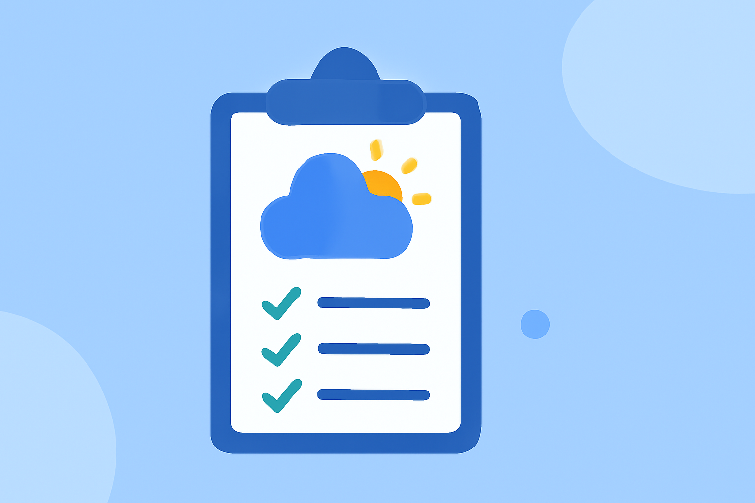 Weather for International Trips Checklist