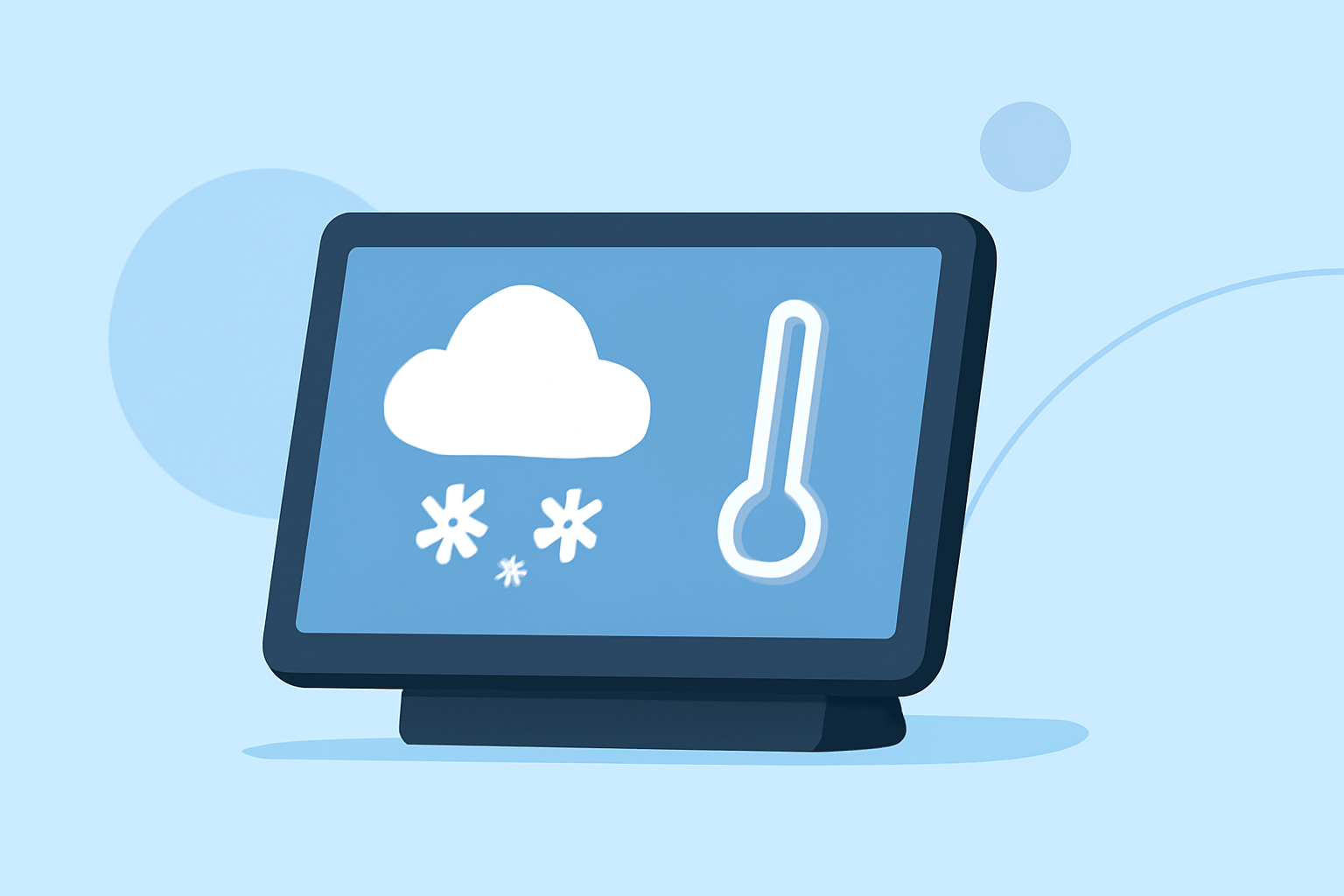 An Introduction to Winter Weather Outlook on a Smart Display