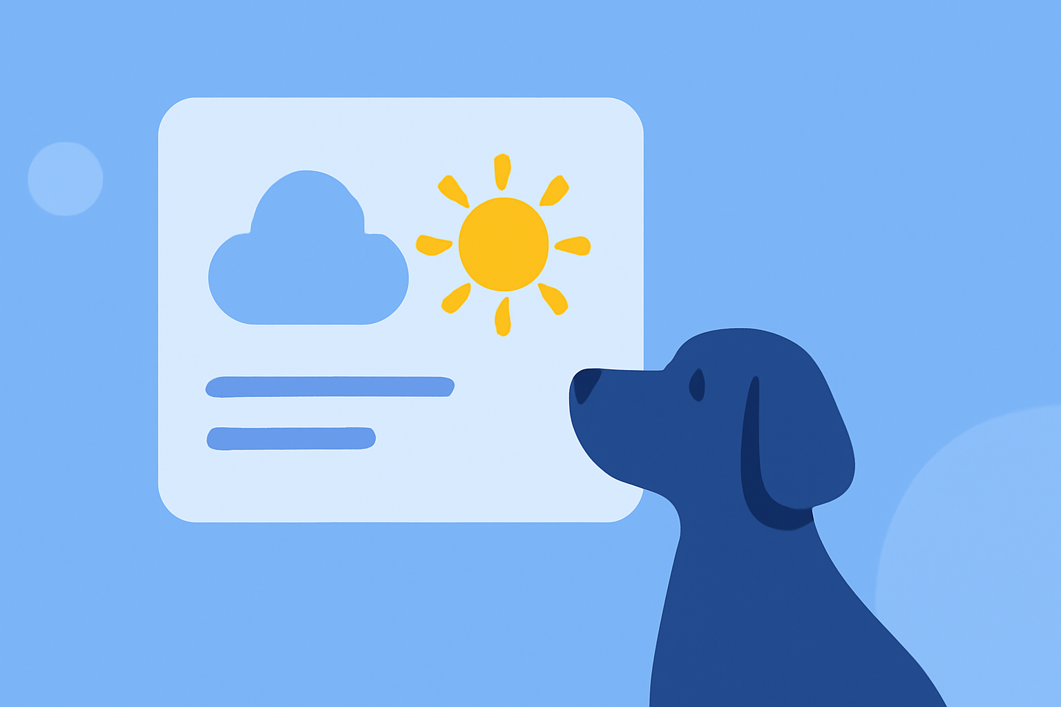 Quick Weather Smart-Stack Widgets for Pet Owners