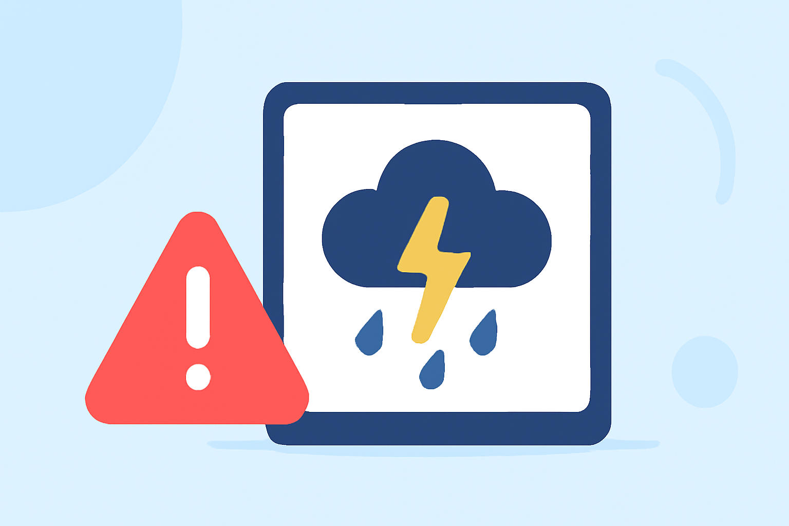 Thunderstorm Safety Mistakes to Avoid on a Tablet