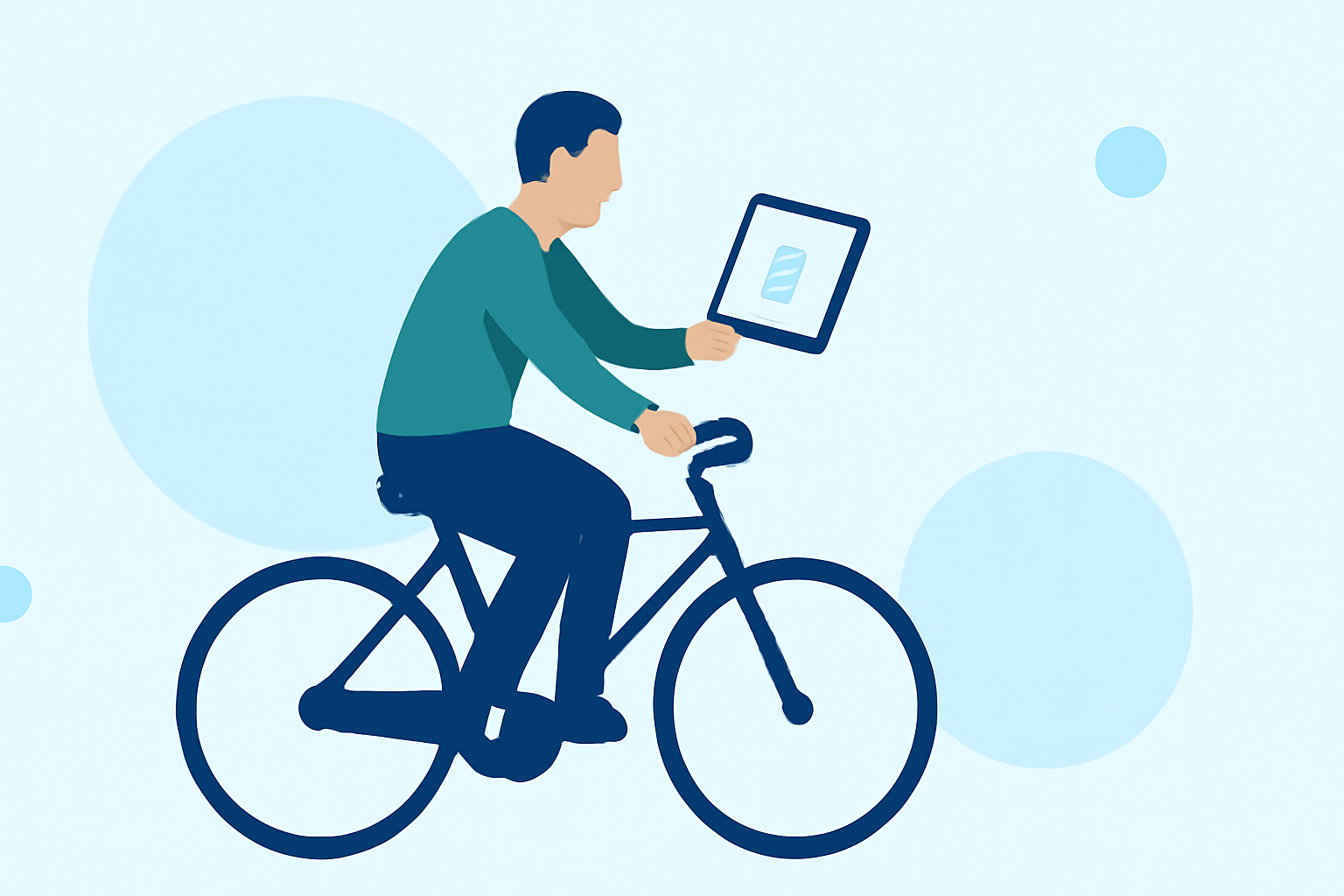Cycling Air Quality Basics on a Tablet