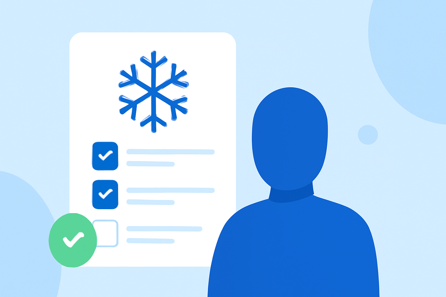 Snow Accumulation Checklist for Non-Technical Users
