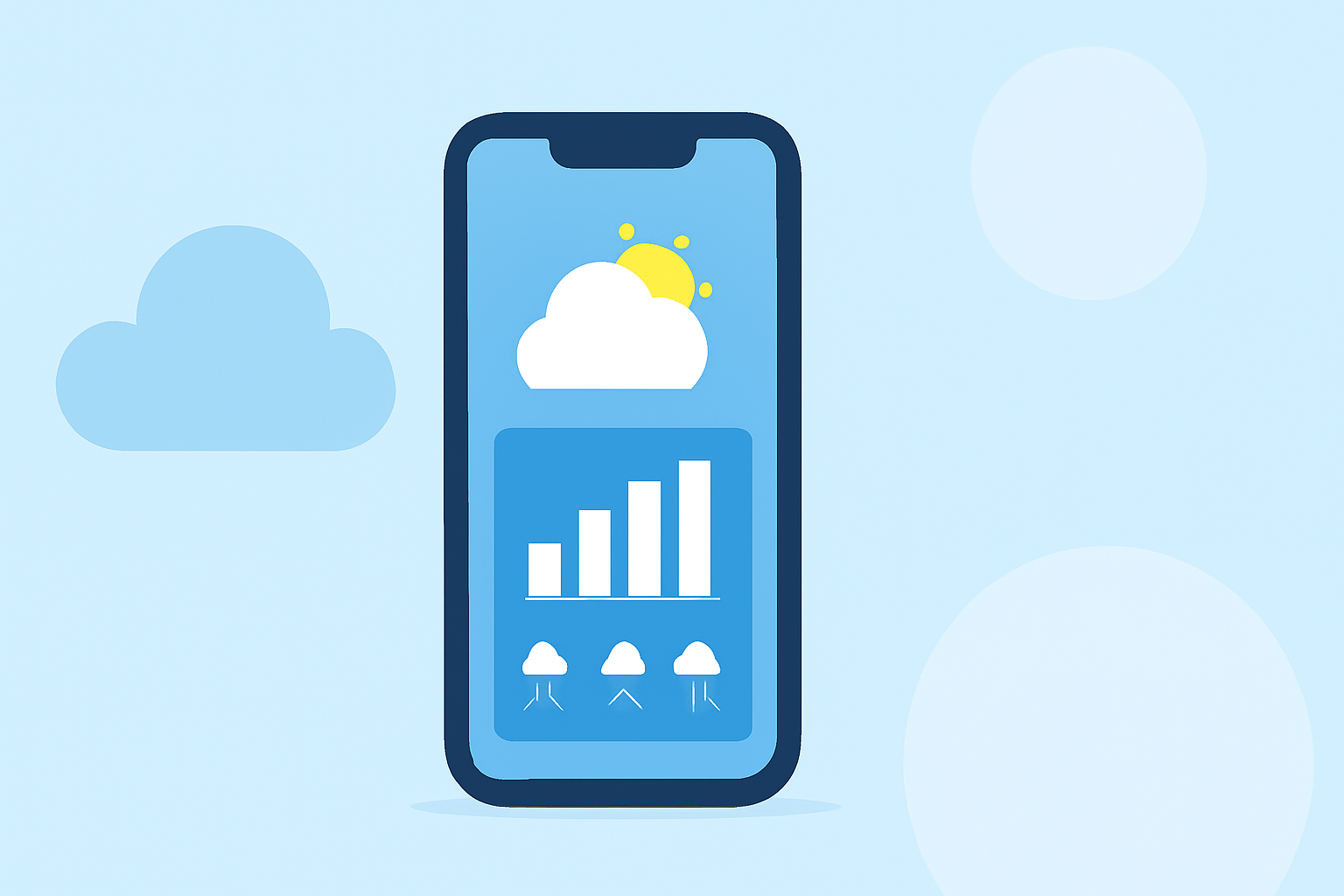 Monthly Weather Forecasts Tutorial on iPhone