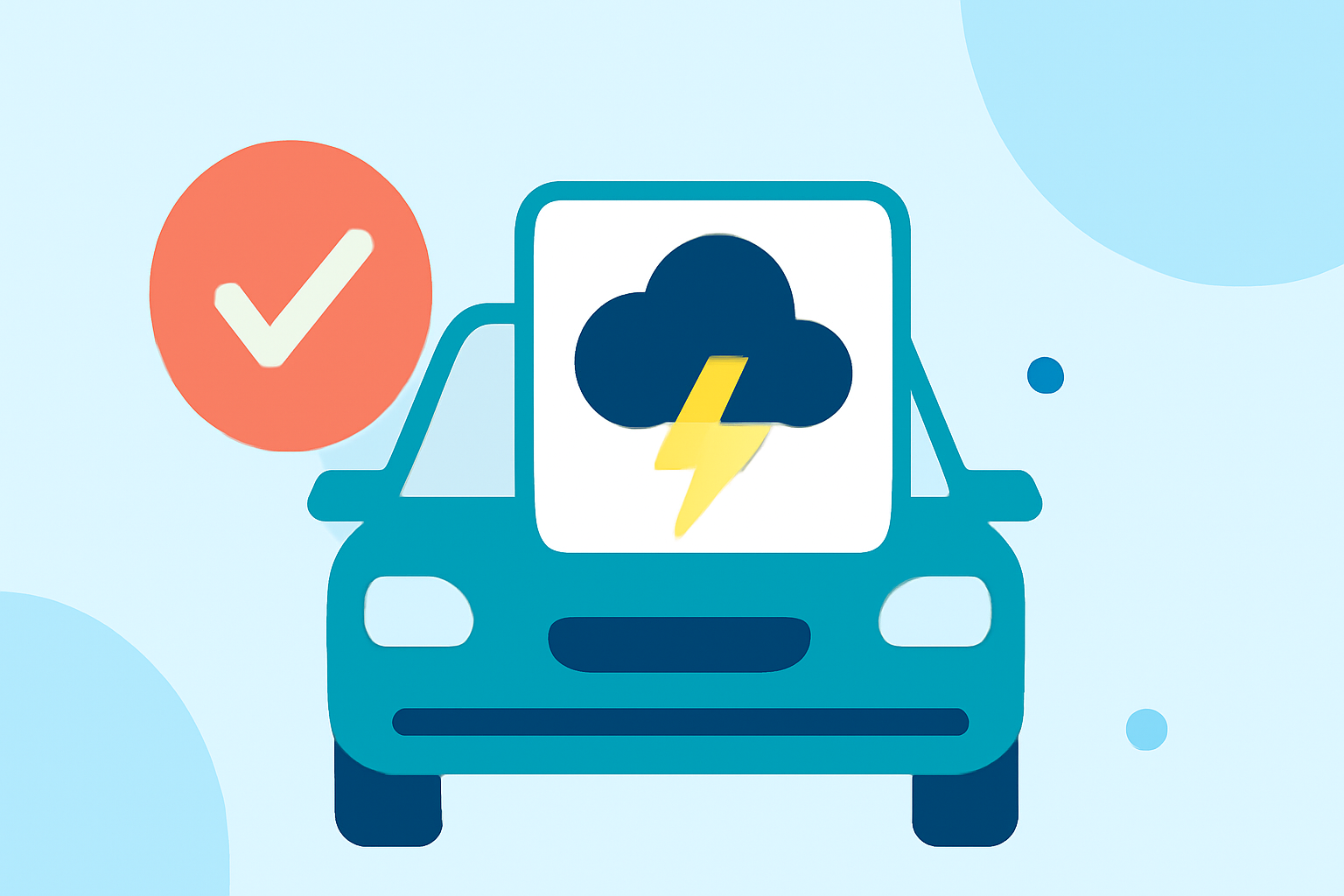 Weather Alert Reliability Checklist in the Car