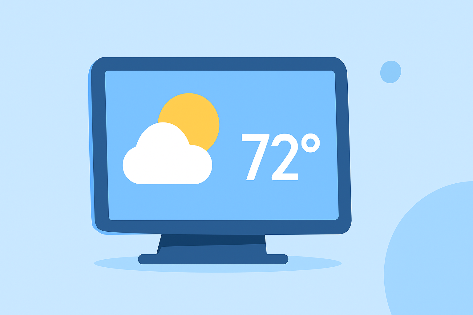Enhancing Your Smart Display with Large Weather Widgets