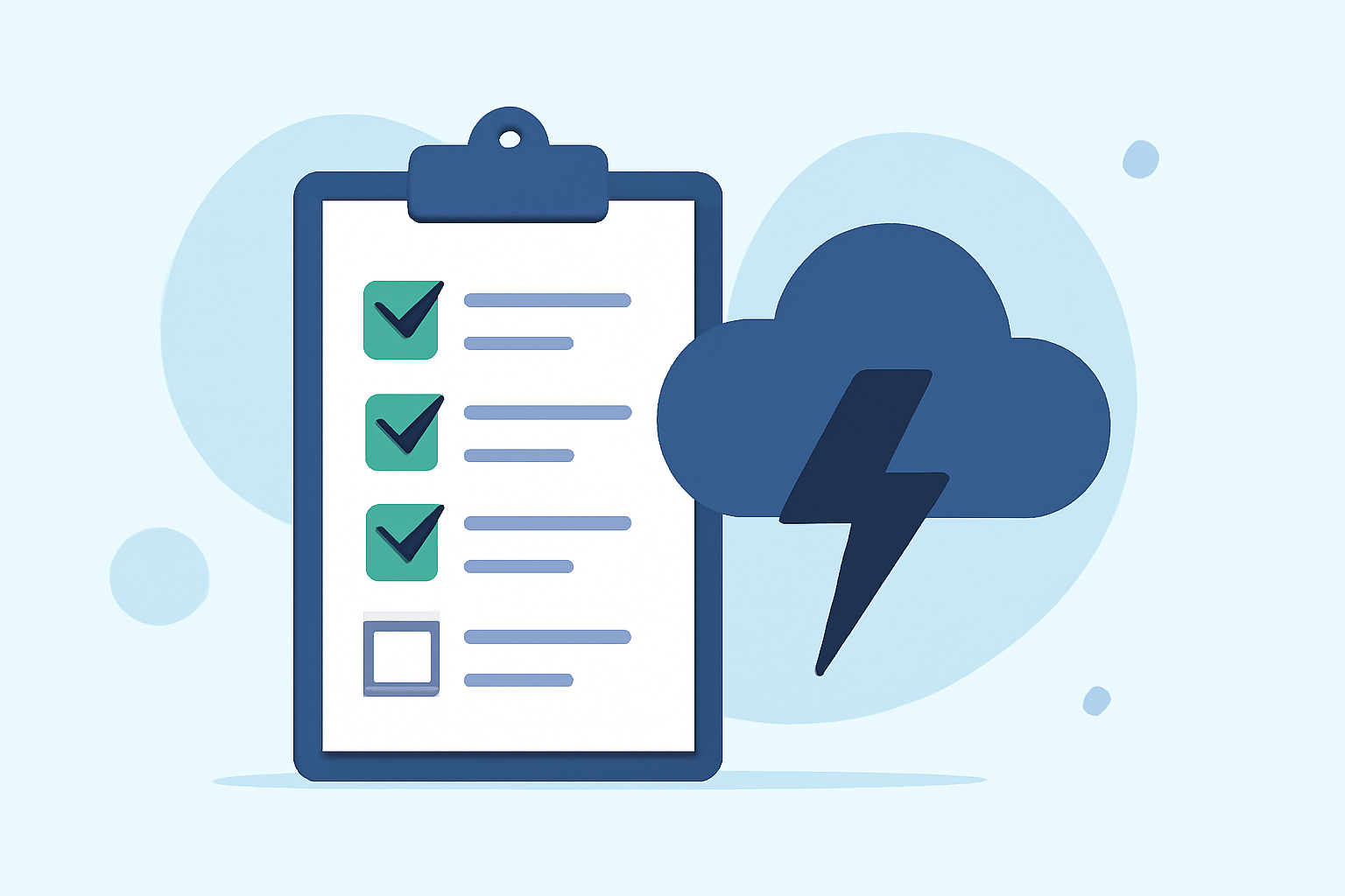 Severe Weather Emergency Plan Checklist During Travel Days