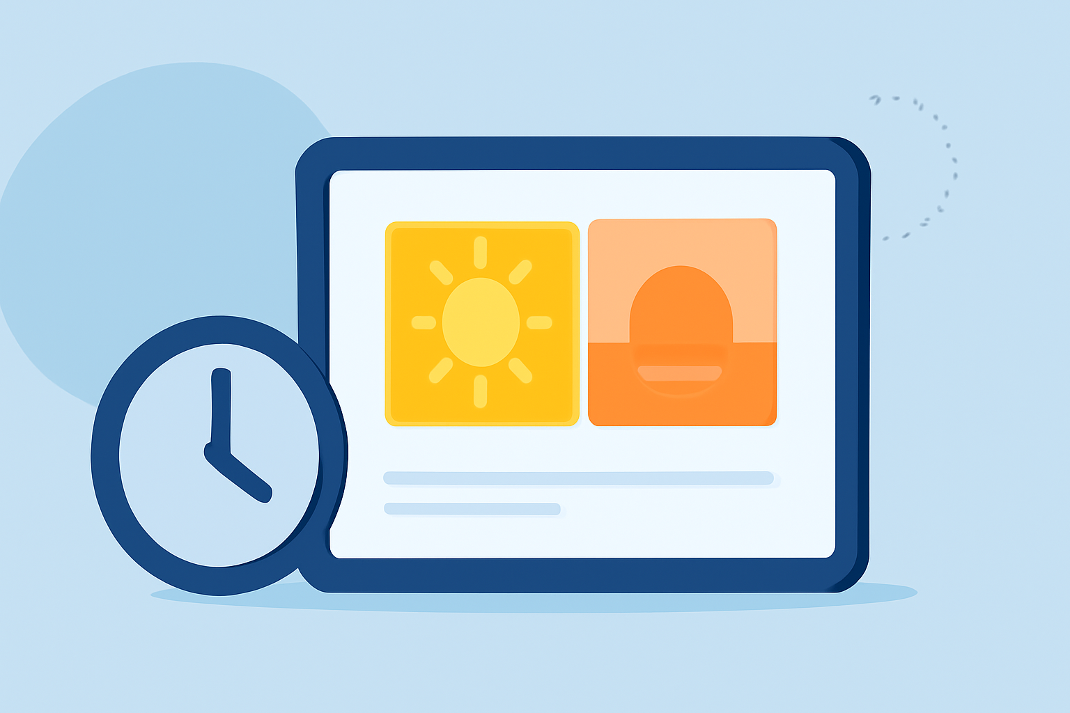 An Introduction to Sunrise and Sunset Times on a Tablet