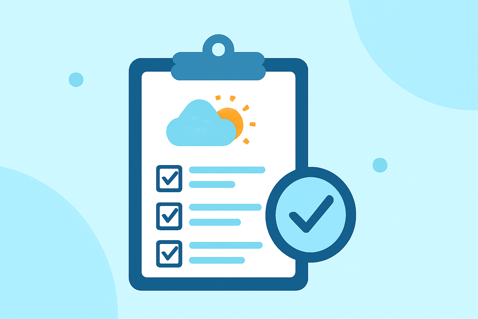 Morning-of-Departure Weather Checklist for First-Time Flyers