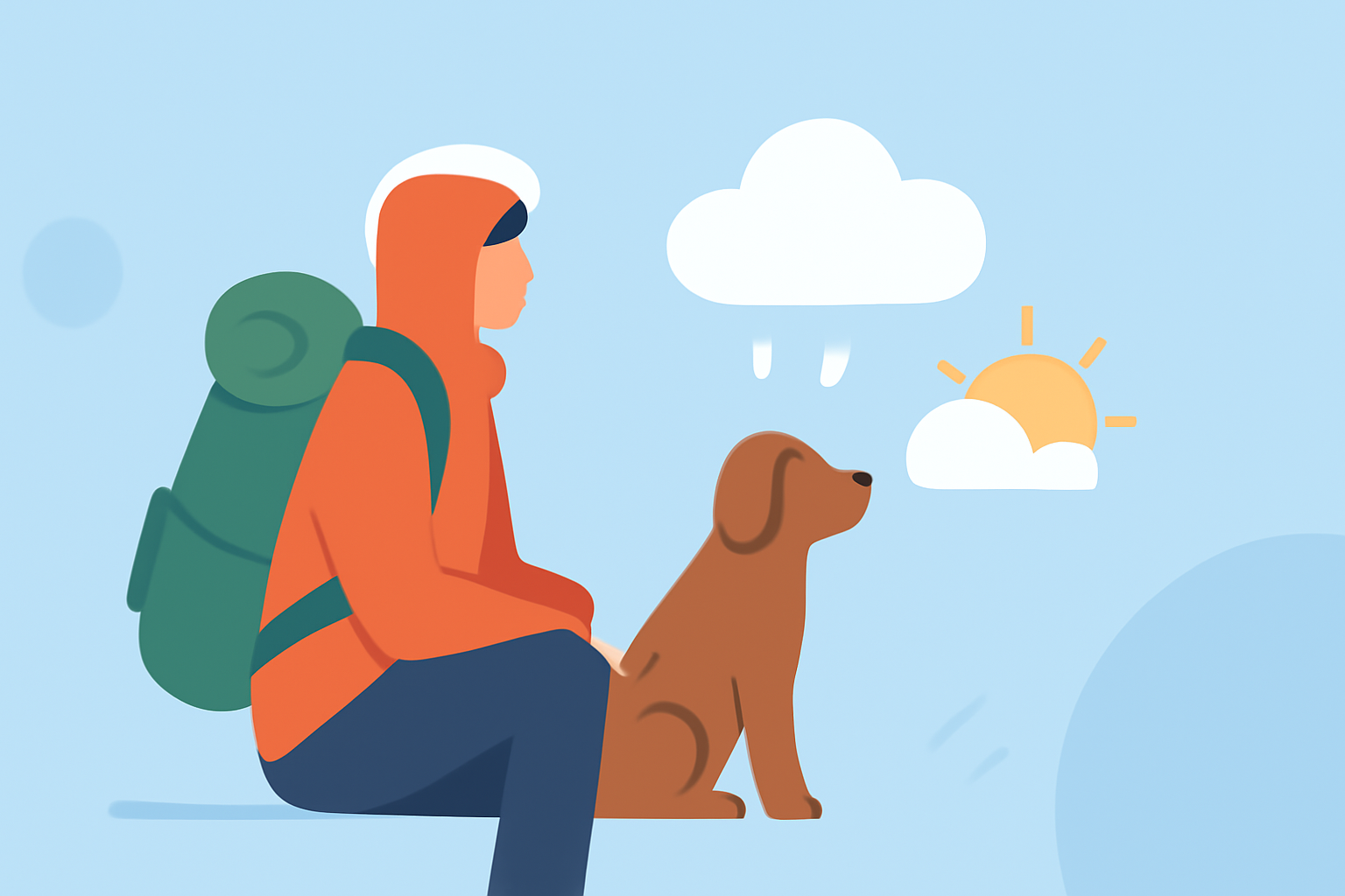 Weather Safety Tips for Backpacking with Pets