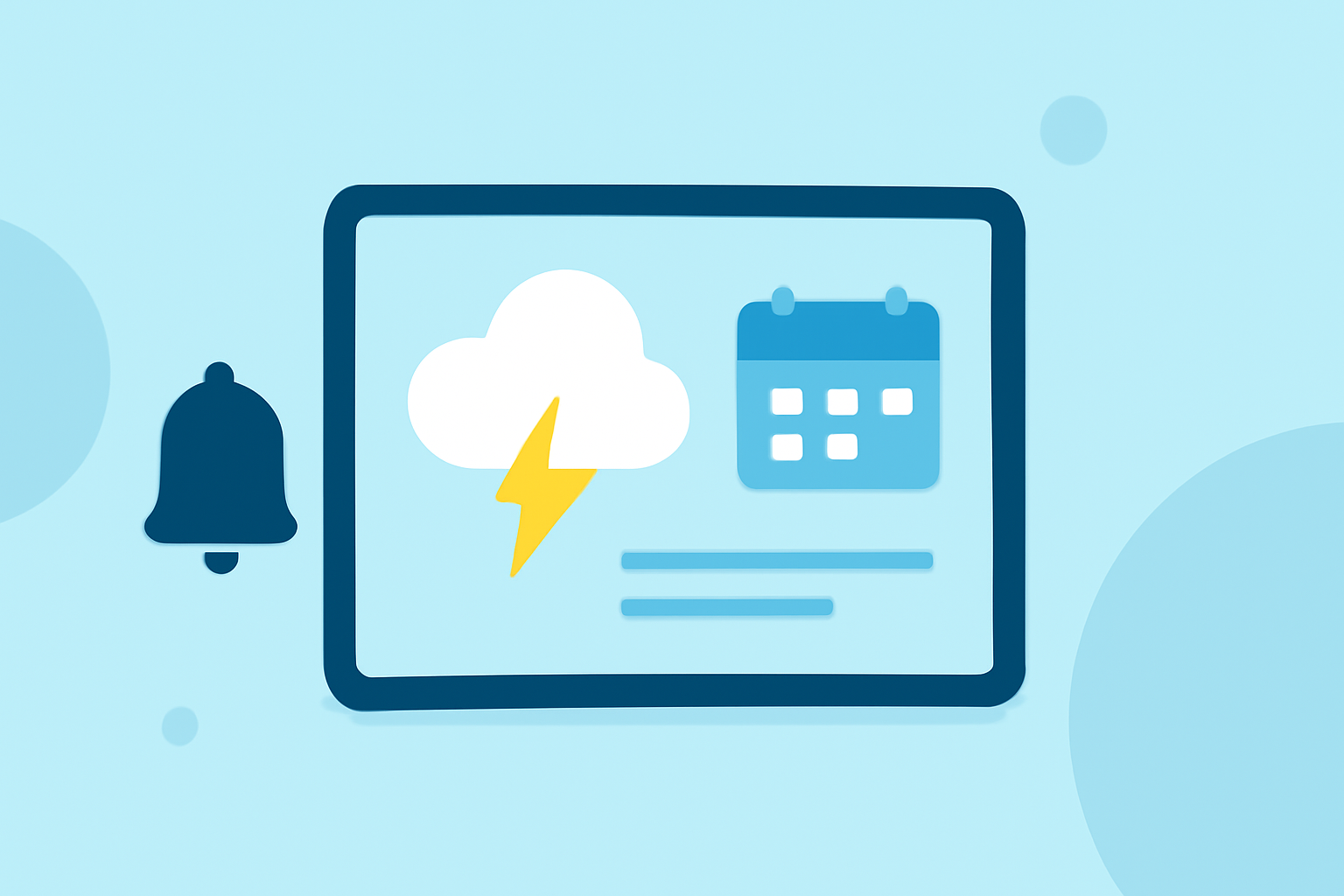 An Introduction to Weather Notification Scheduling on a Tablet