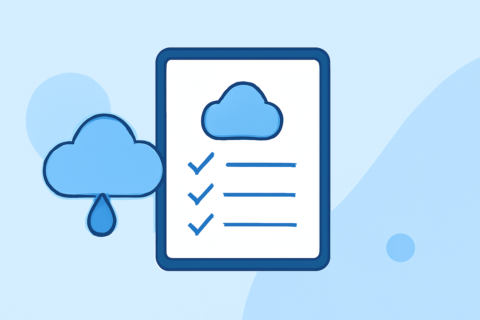 Weather for Outdoor Camping Checklist on iPad